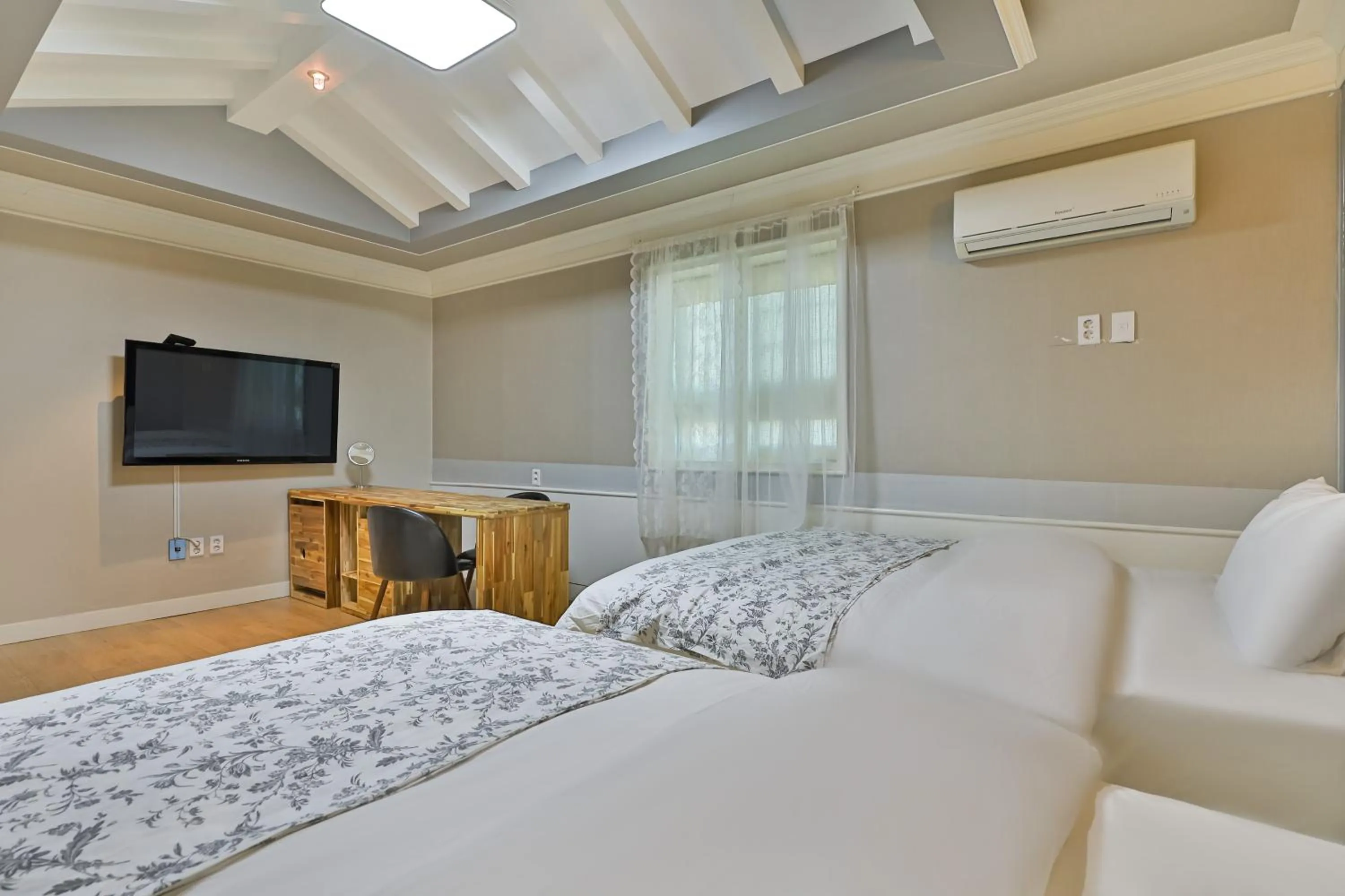 Bed in 히든힐불국사호텔