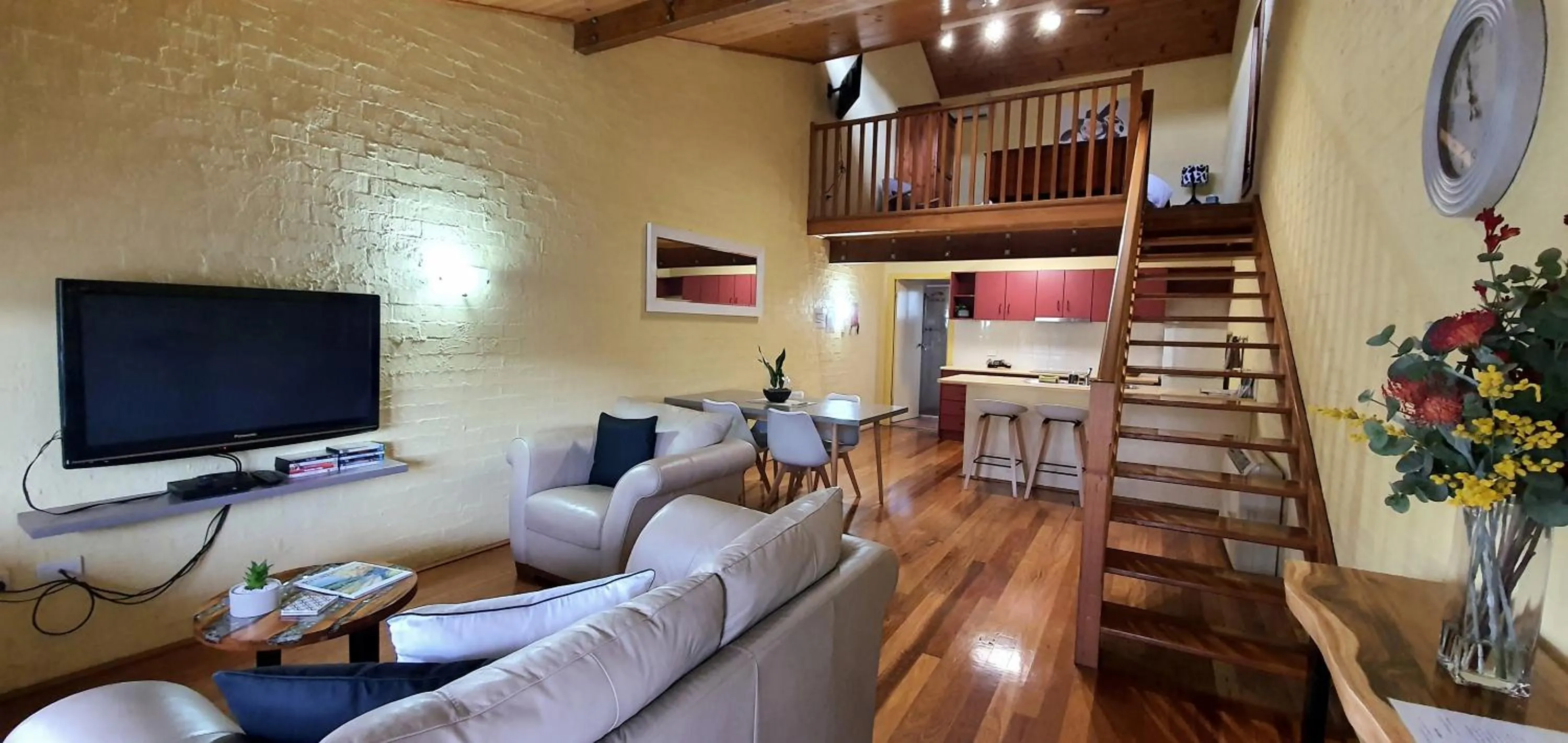 Living room in Great Escape Lofts