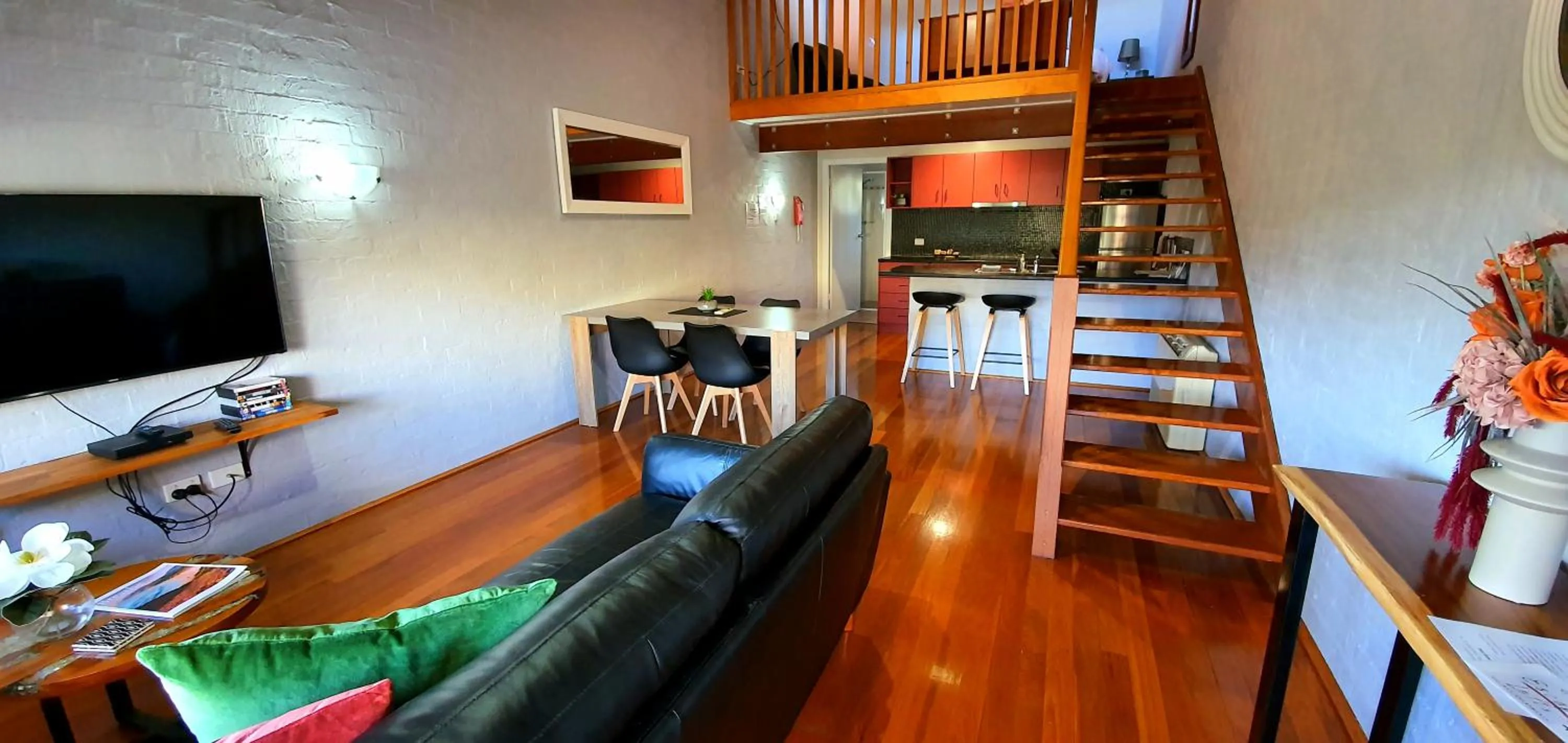 Living room in Great Escape Lofts