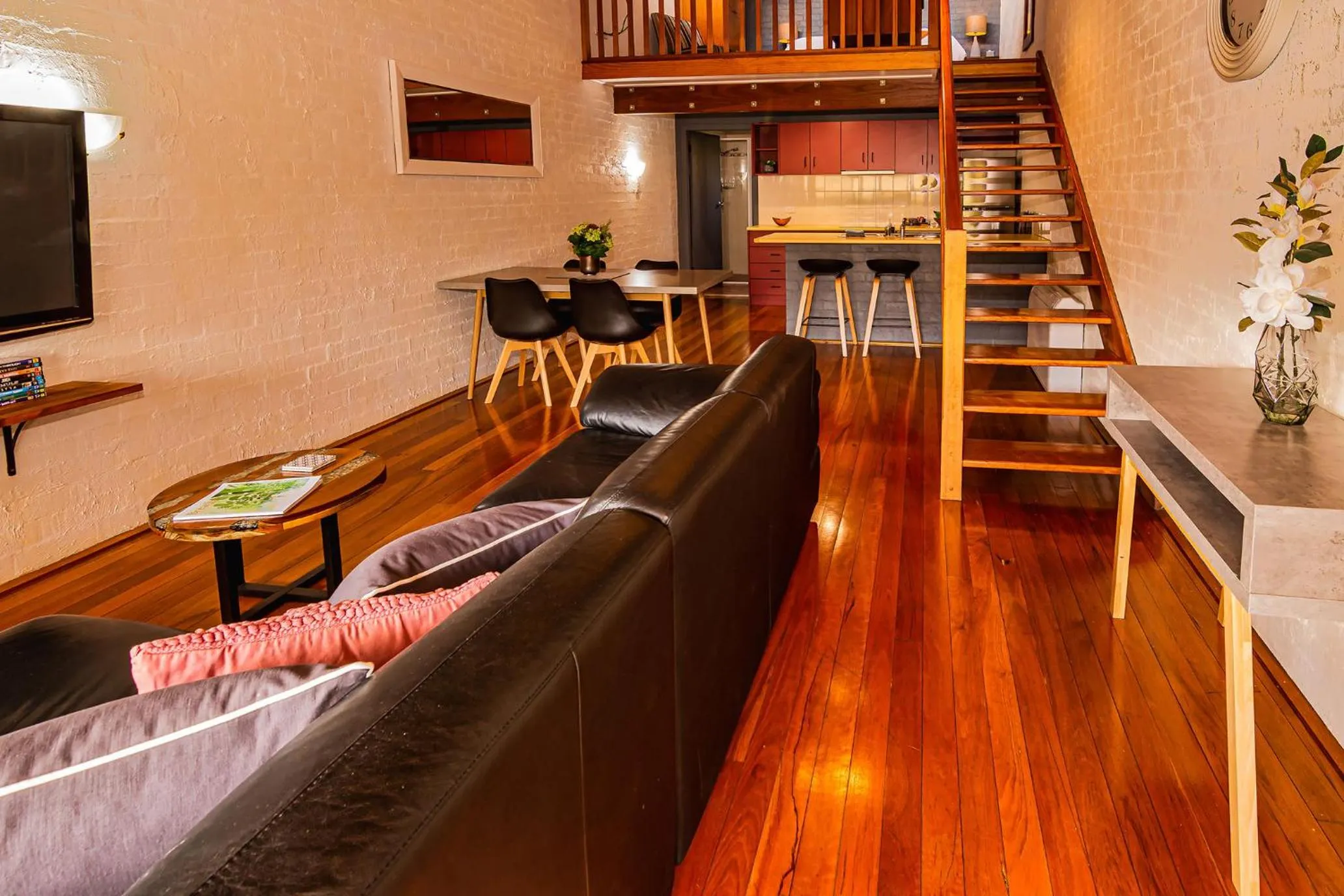 Living room in Great Escape Lofts