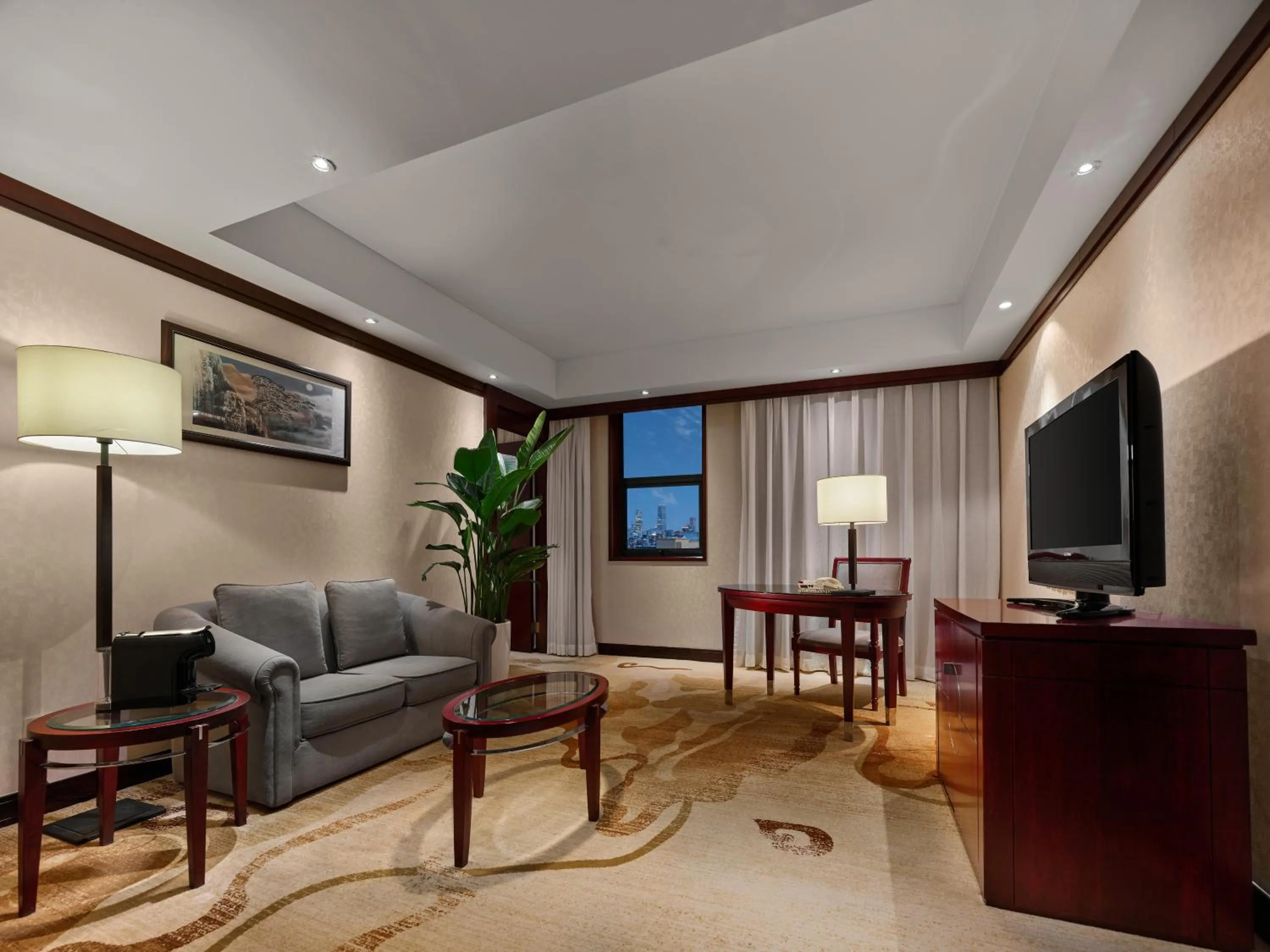 Living room in Beijing Poly Plaza Hotel