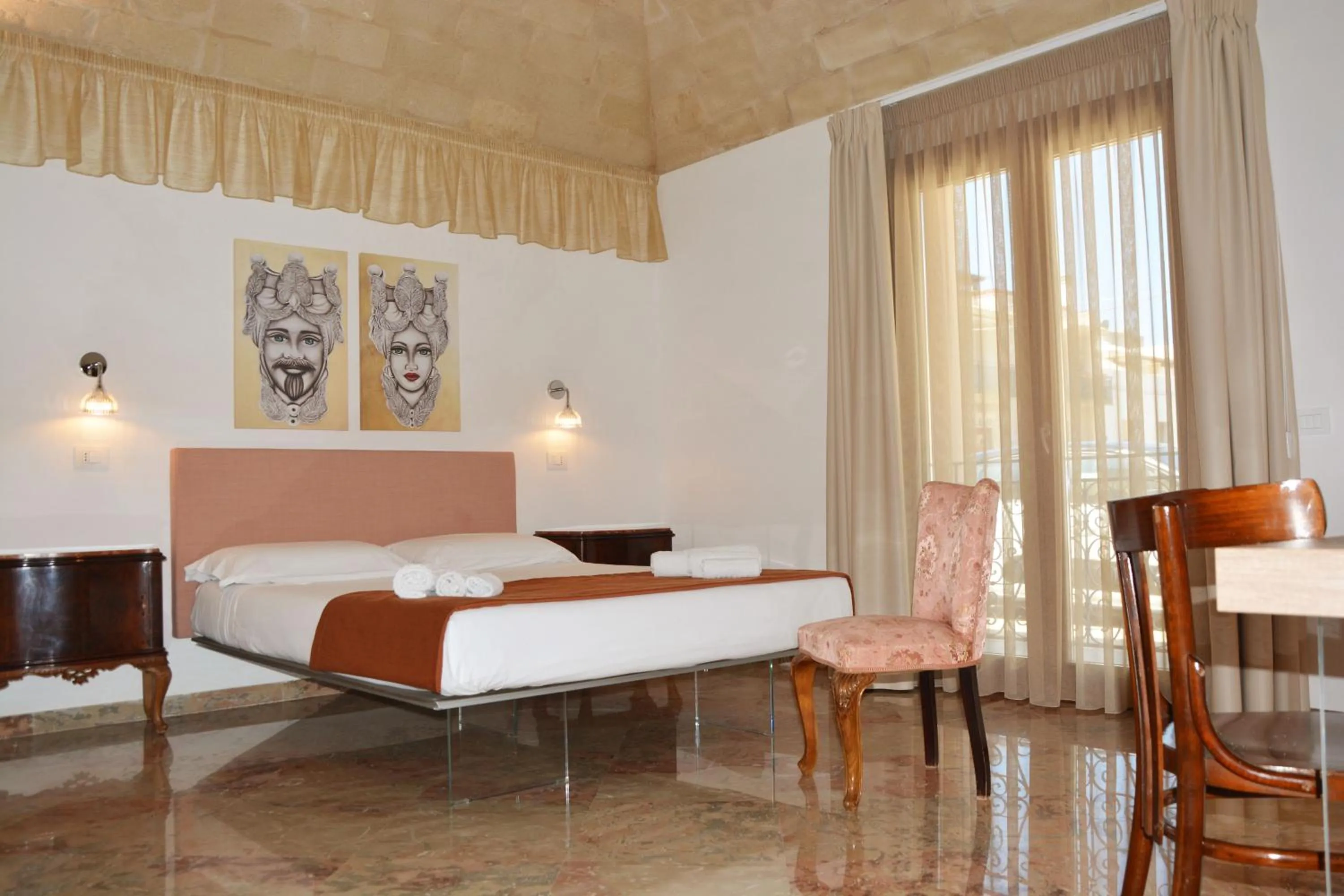 Bed in Ricordi Siciliani - Charme Rooms