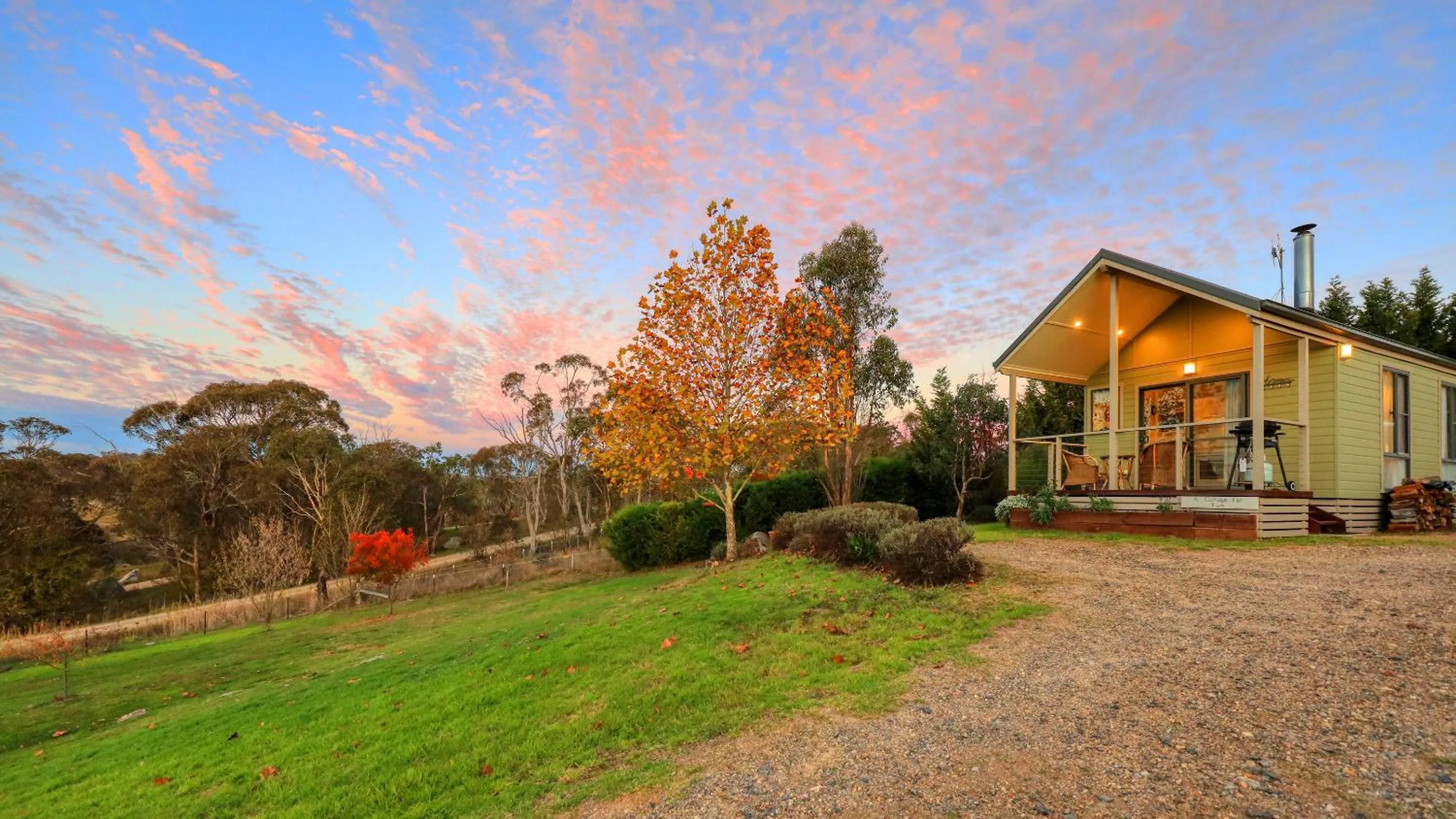 Sunset in Grace Cottages