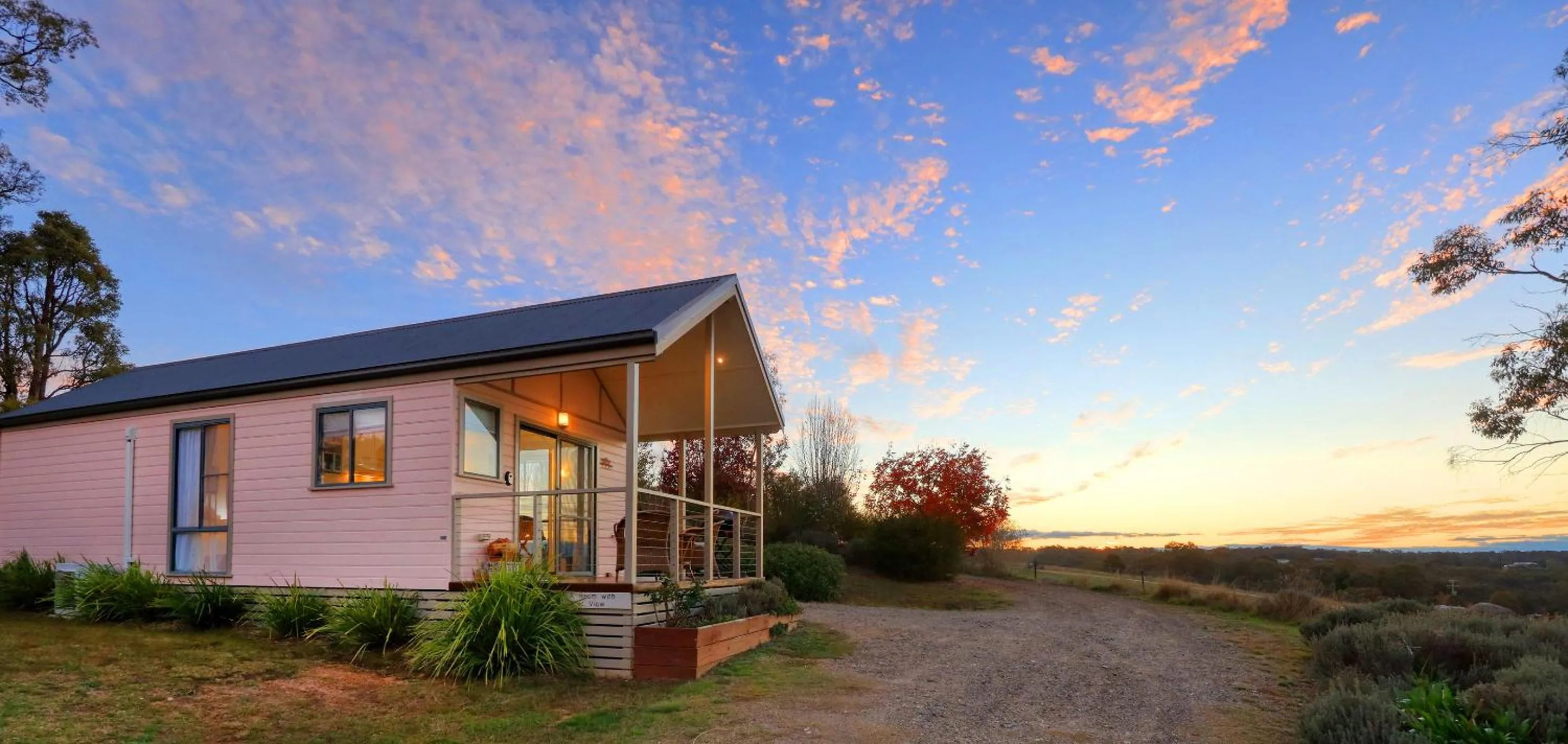 Sunset in Grace Cottages
