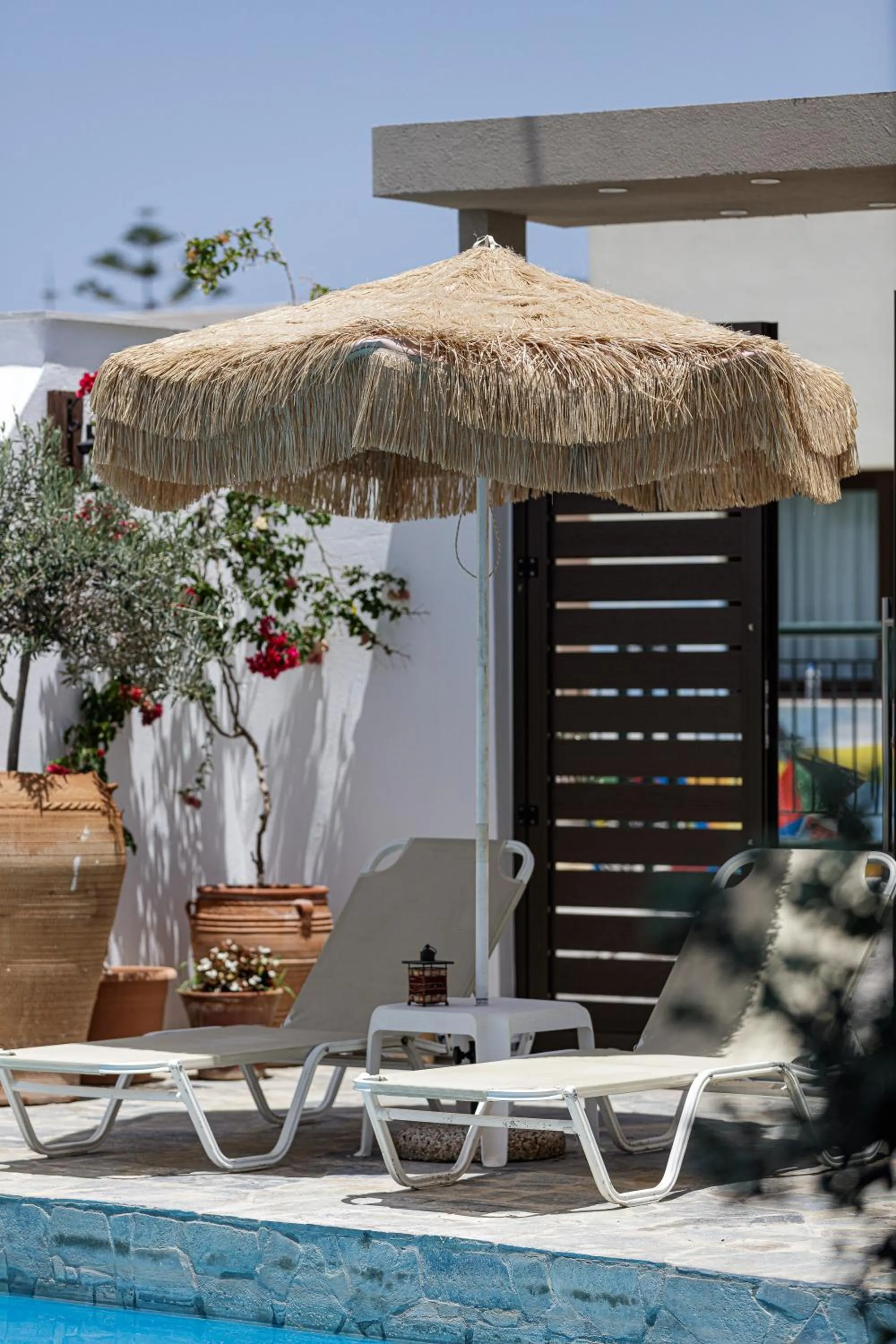 sunbed in Kasteli Studios & Apartments