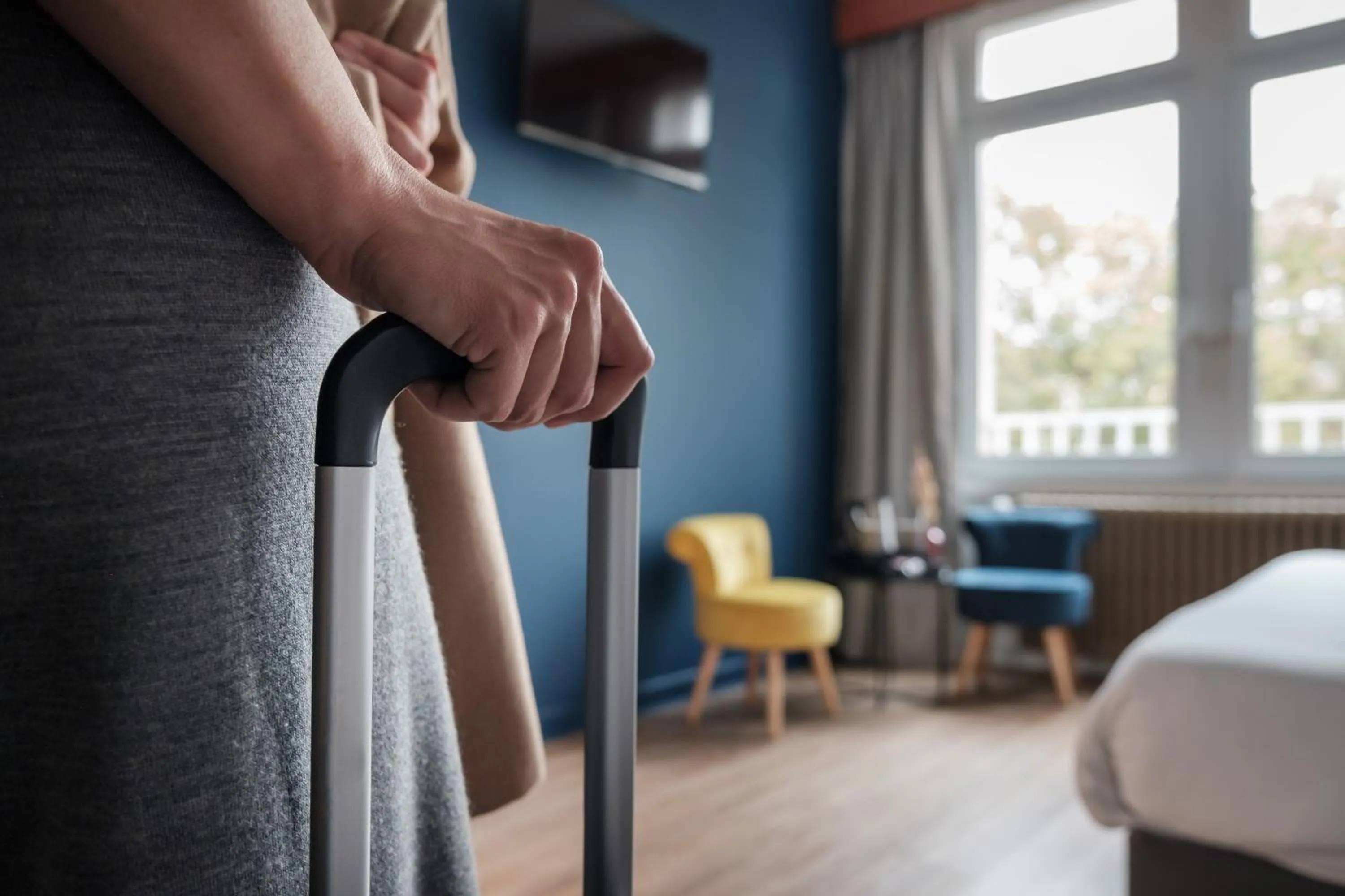 Photo of the whole room, Bed in Hôtel du Parc Thionville Centre