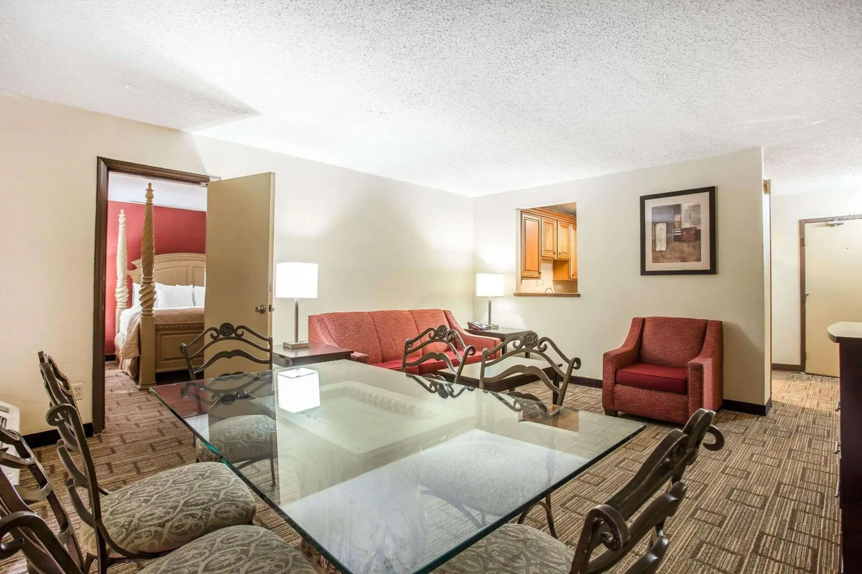 Photo of the whole room, Seating Area in Clarion Hotel Fort Mill Near Amusement Park