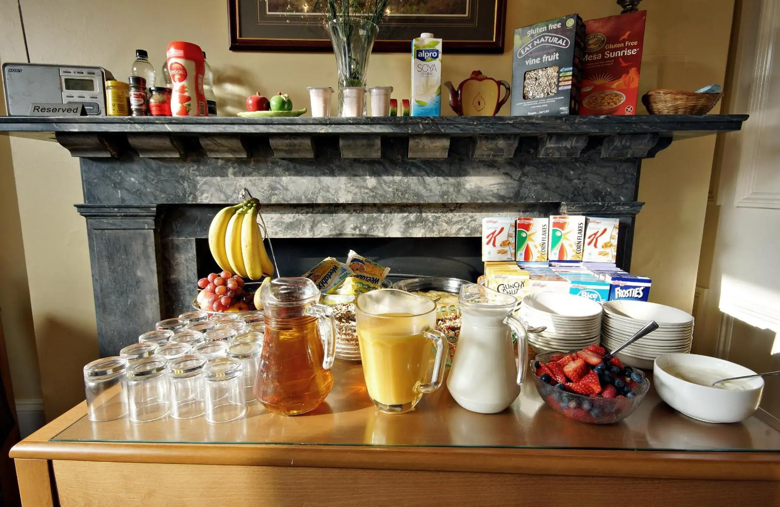 Buffet breakfast in The Apple House Buffet breakfast in The Apple House