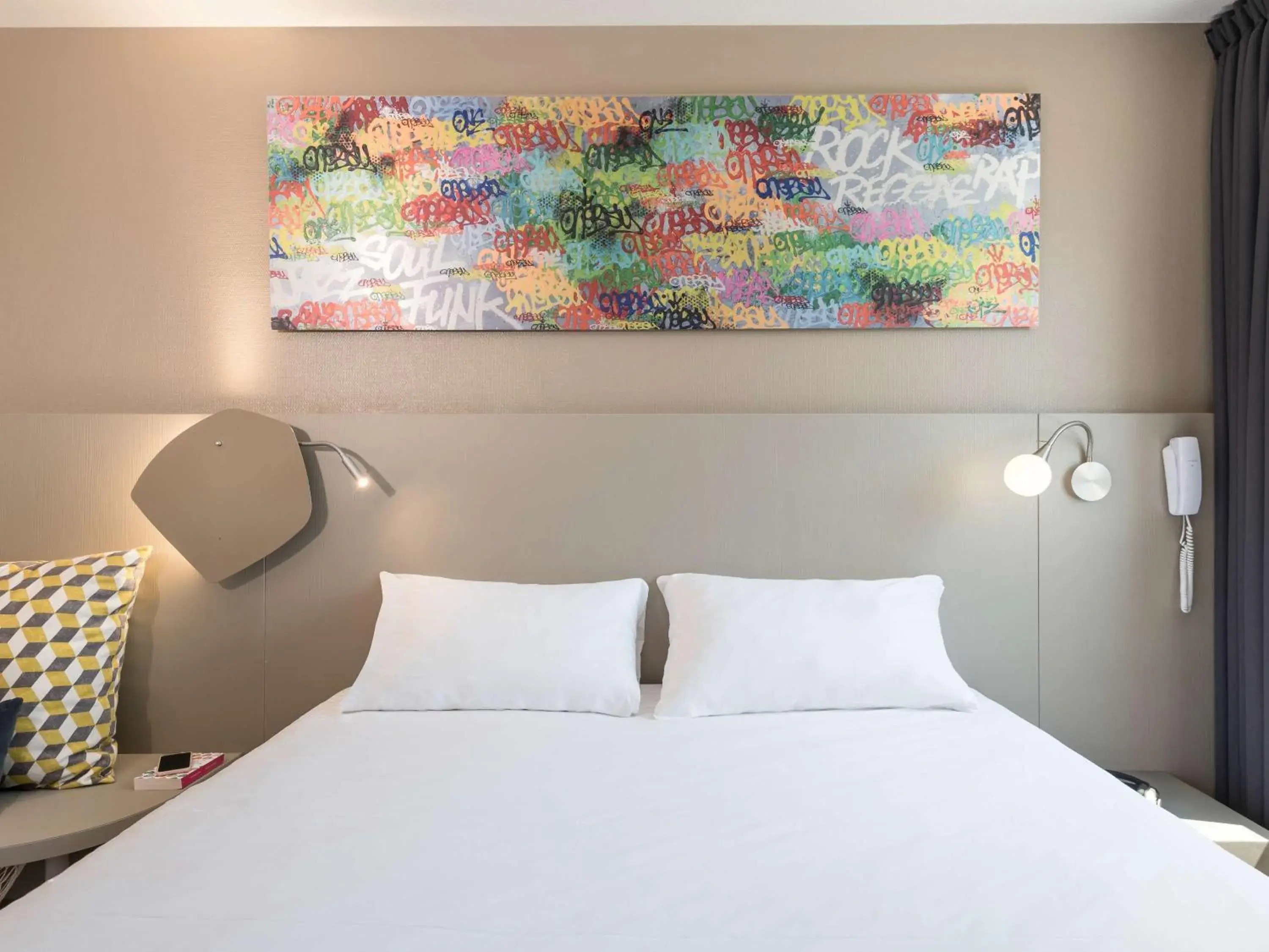 Bedroom, Bed in ibis Styles Paris Bercy Bedroom, Bed in ibis Styles Paris Bercy