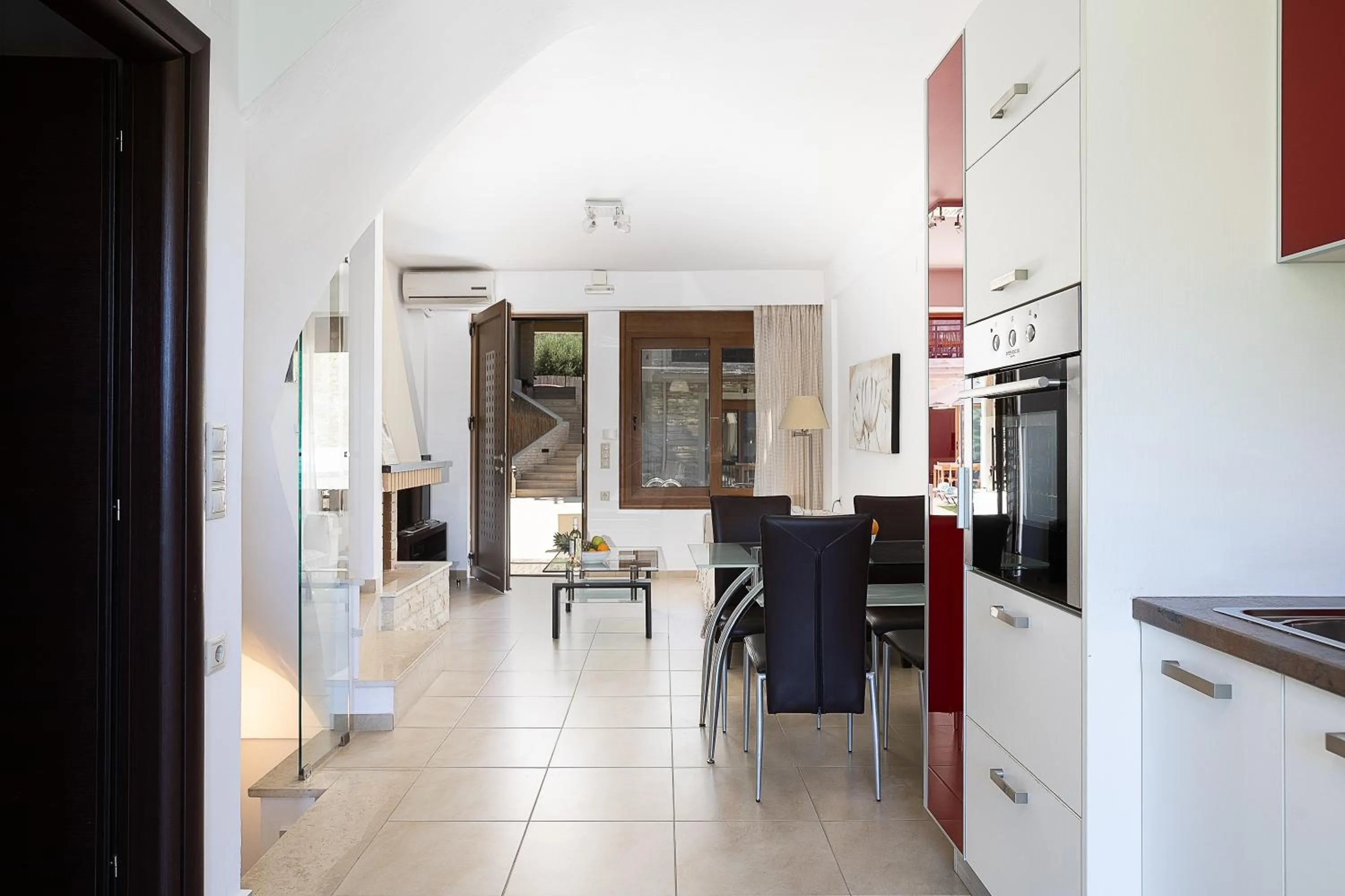 Kitchen or kitchenette in Pantheon Villas & Suites