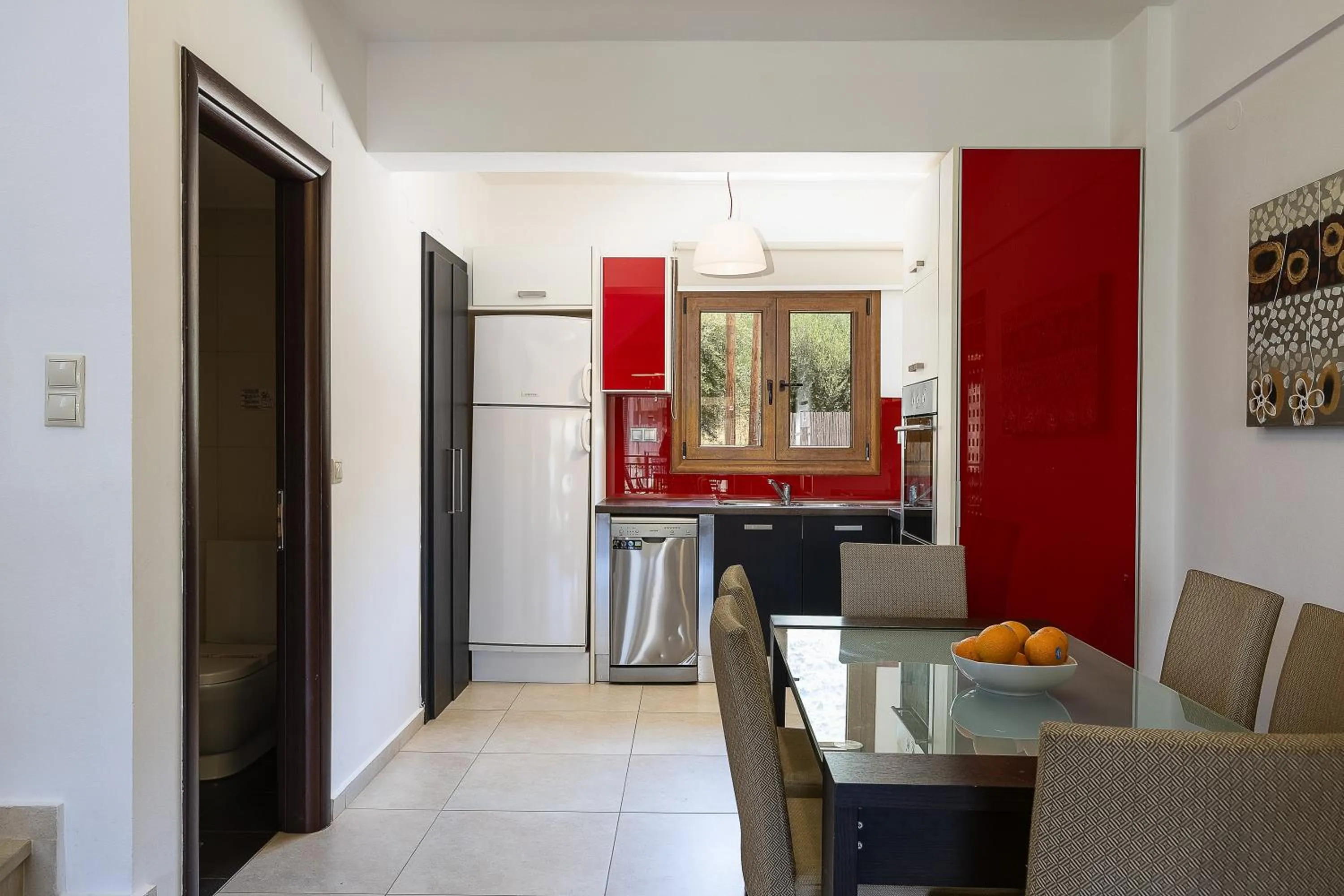 Kitchen or kitchenette in Pantheon Villas & Suites