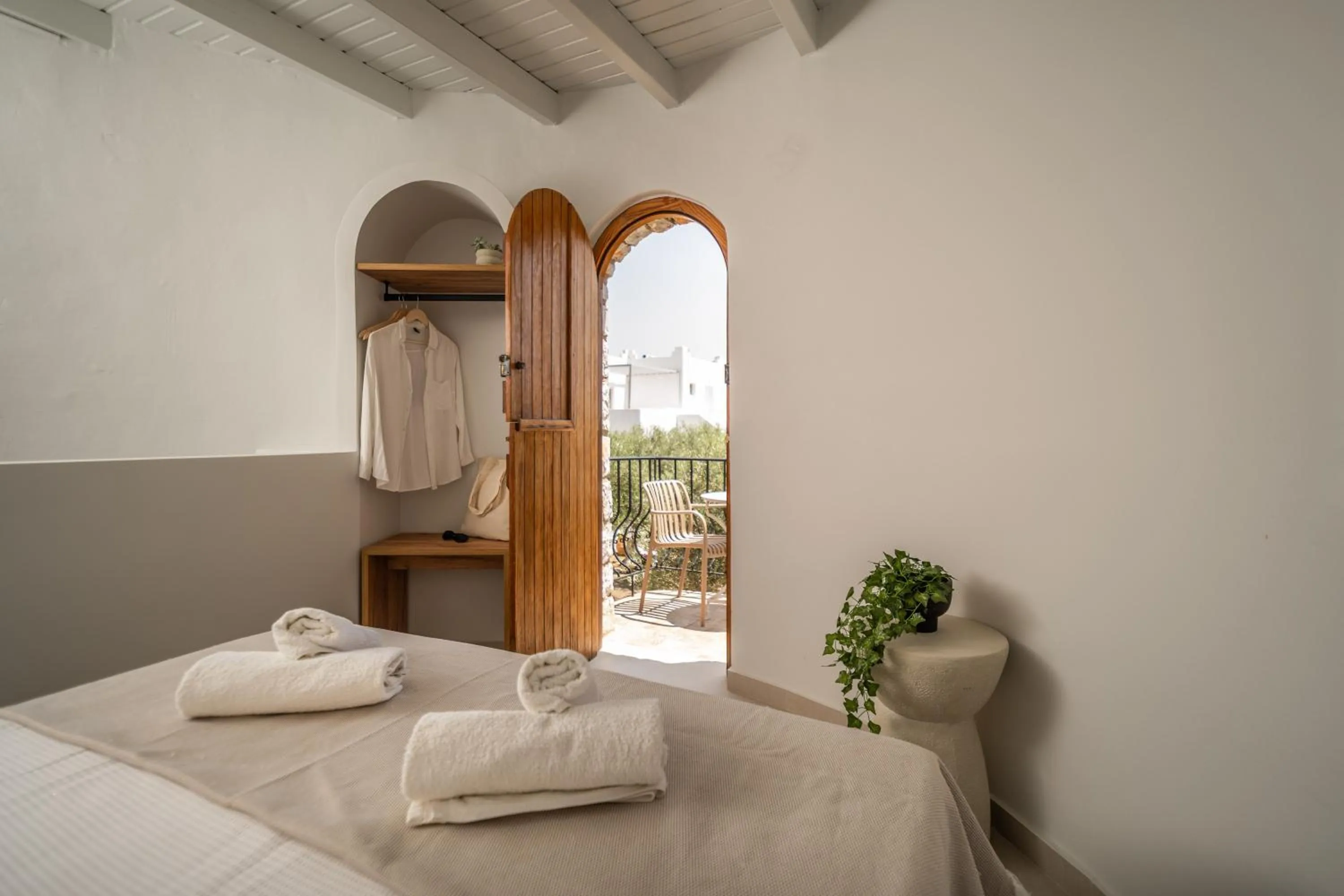 Bed in Fata Morgana Studios & Apartments