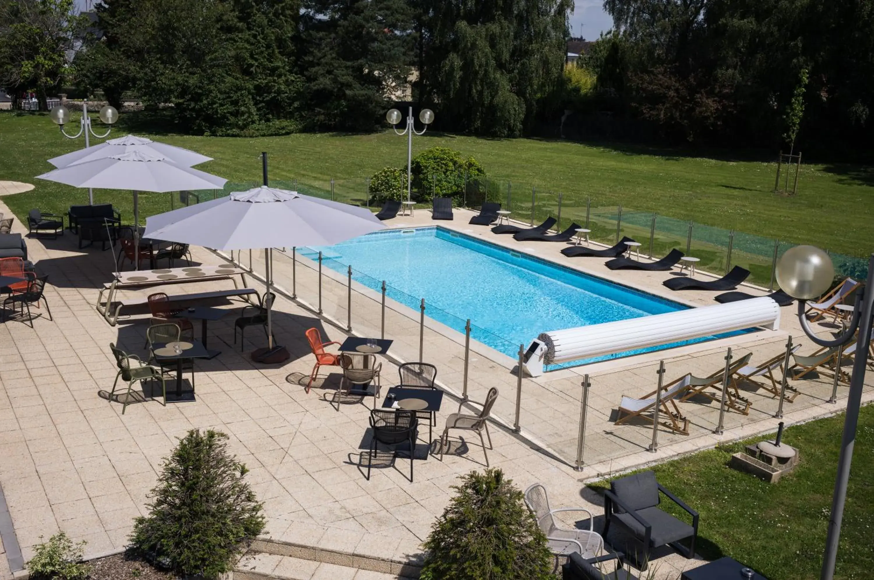 Garden view in Novotel Bayeux Garden view in Novotel Bayeux