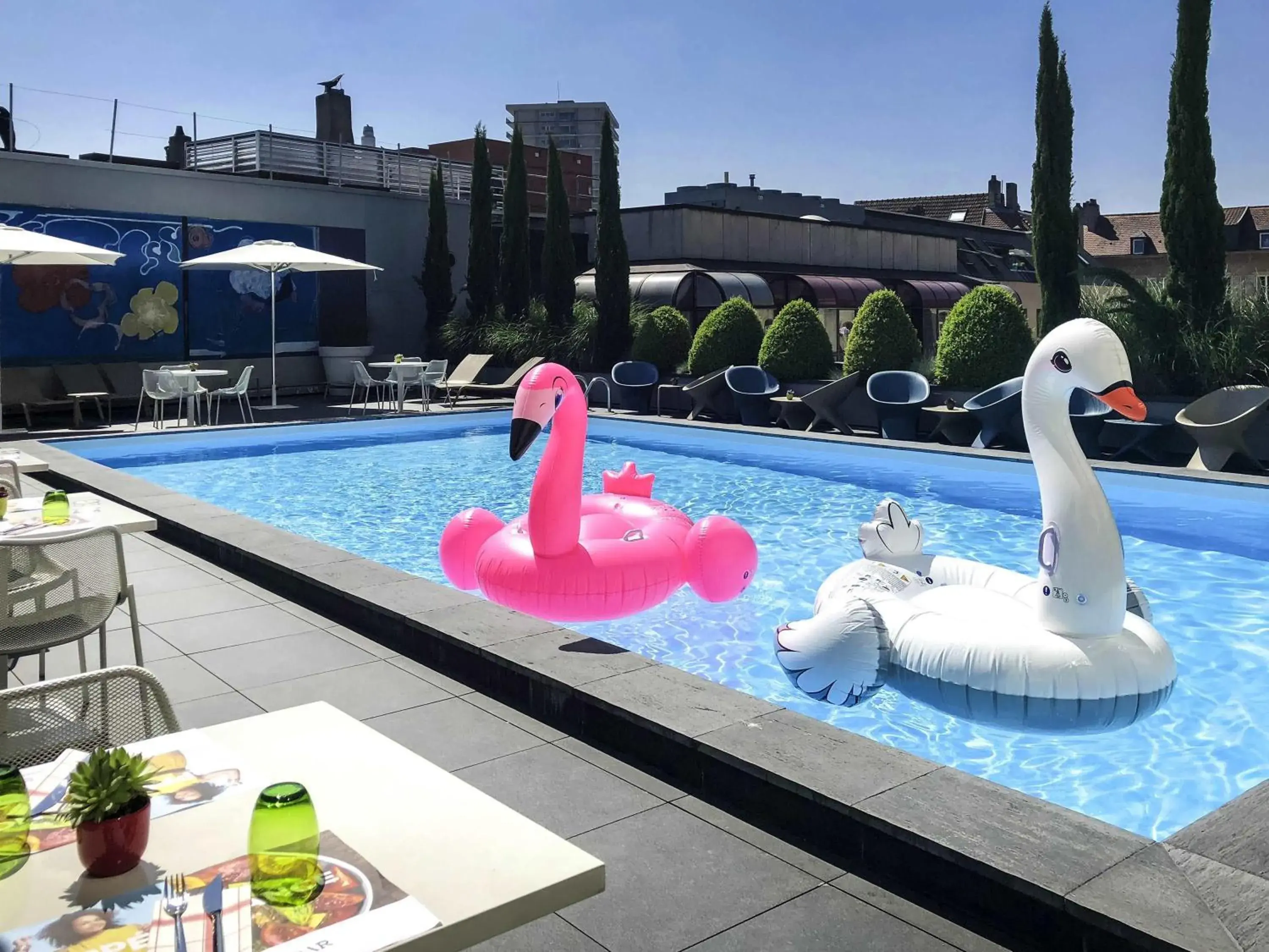 Pool view in Novotel Metz Centre Pool view in Novotel Metz Centre