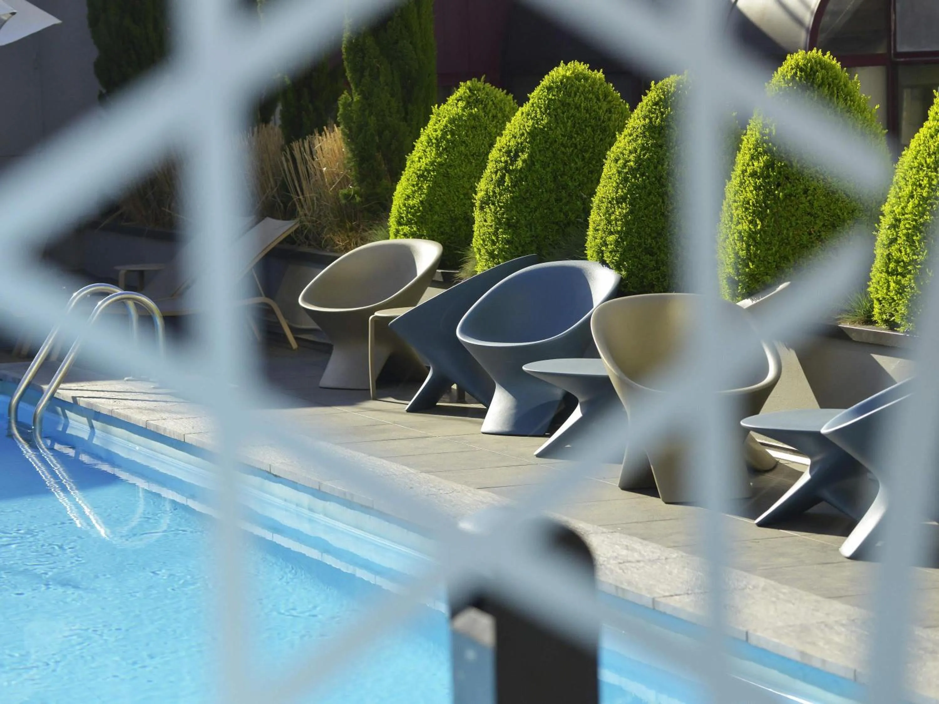 Pool view in Novotel Metz Centre