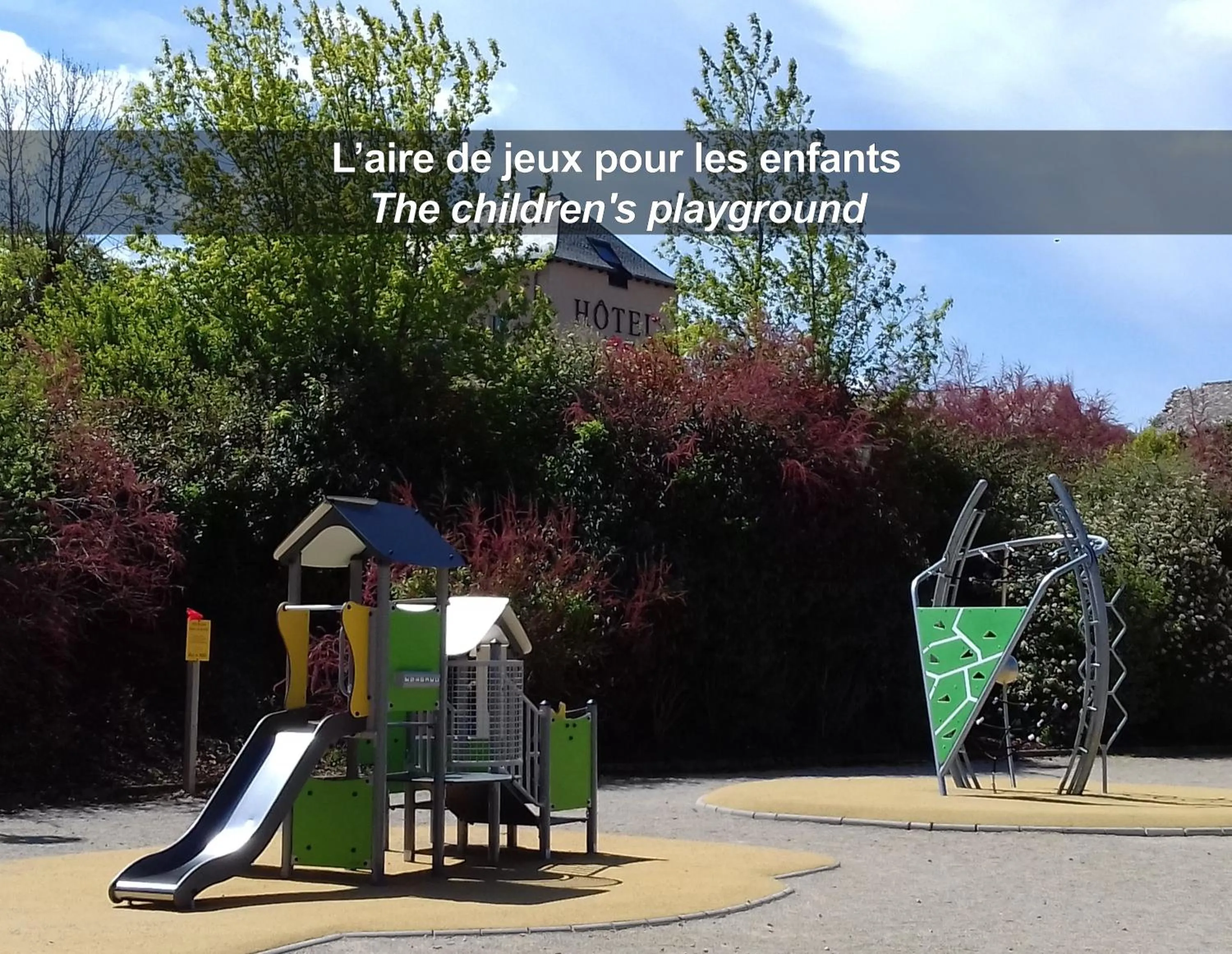 Children play ground in La Ferme de Bourran