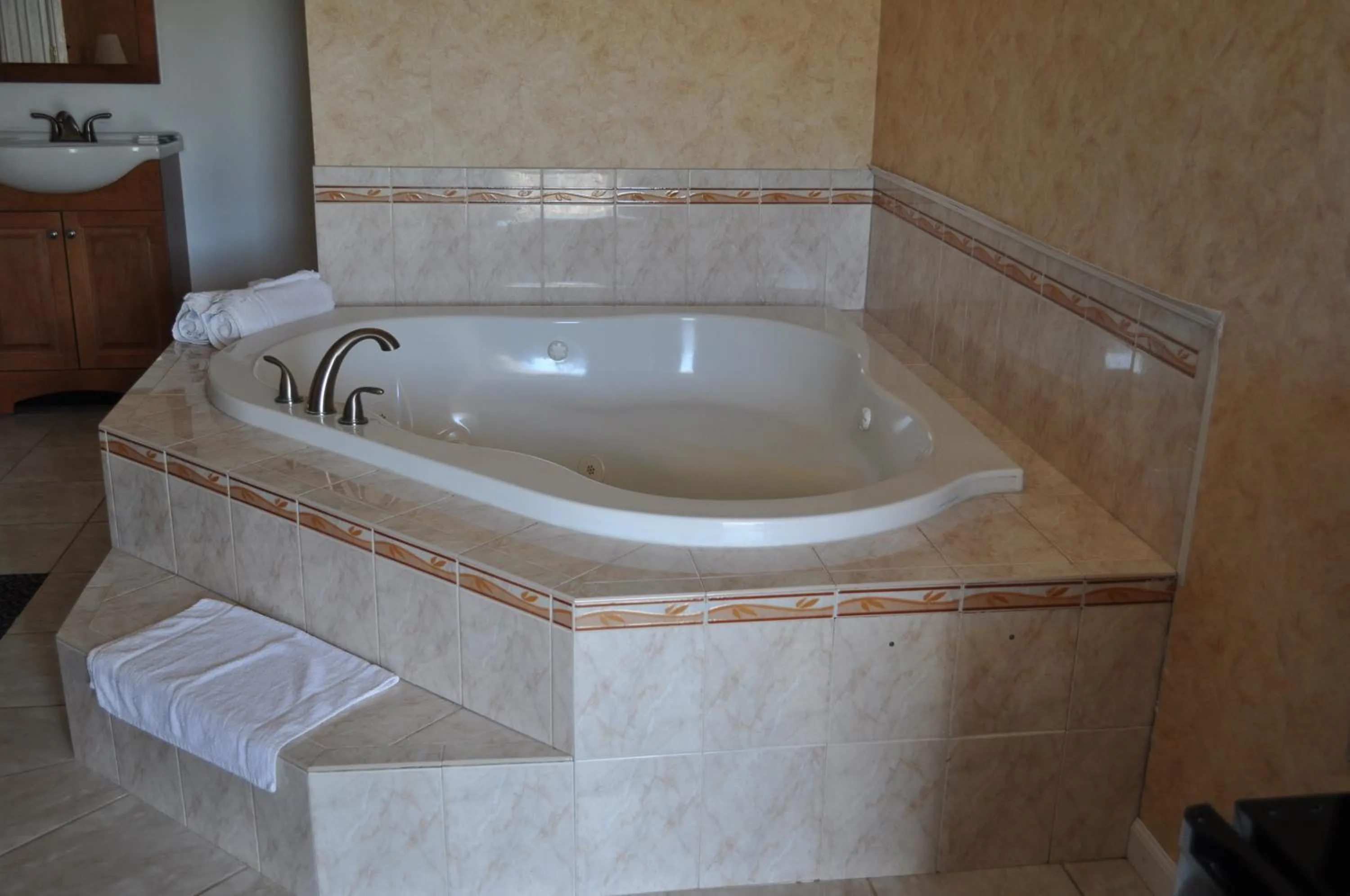 Hot Tub in At 9 Motel