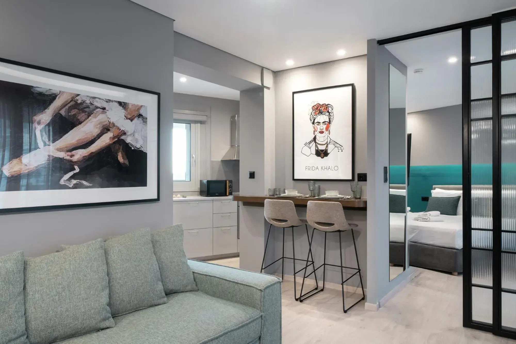 Living room, Bed in Evripidou Suites Living room, Bed in Evripidou Suites