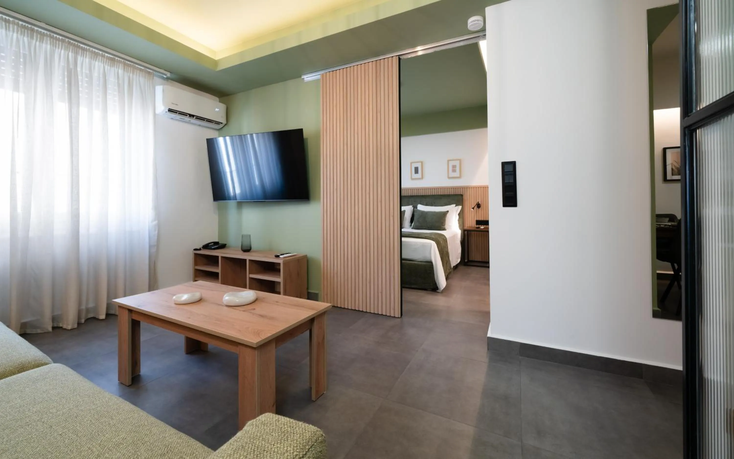 Living room in Evripidou Suites