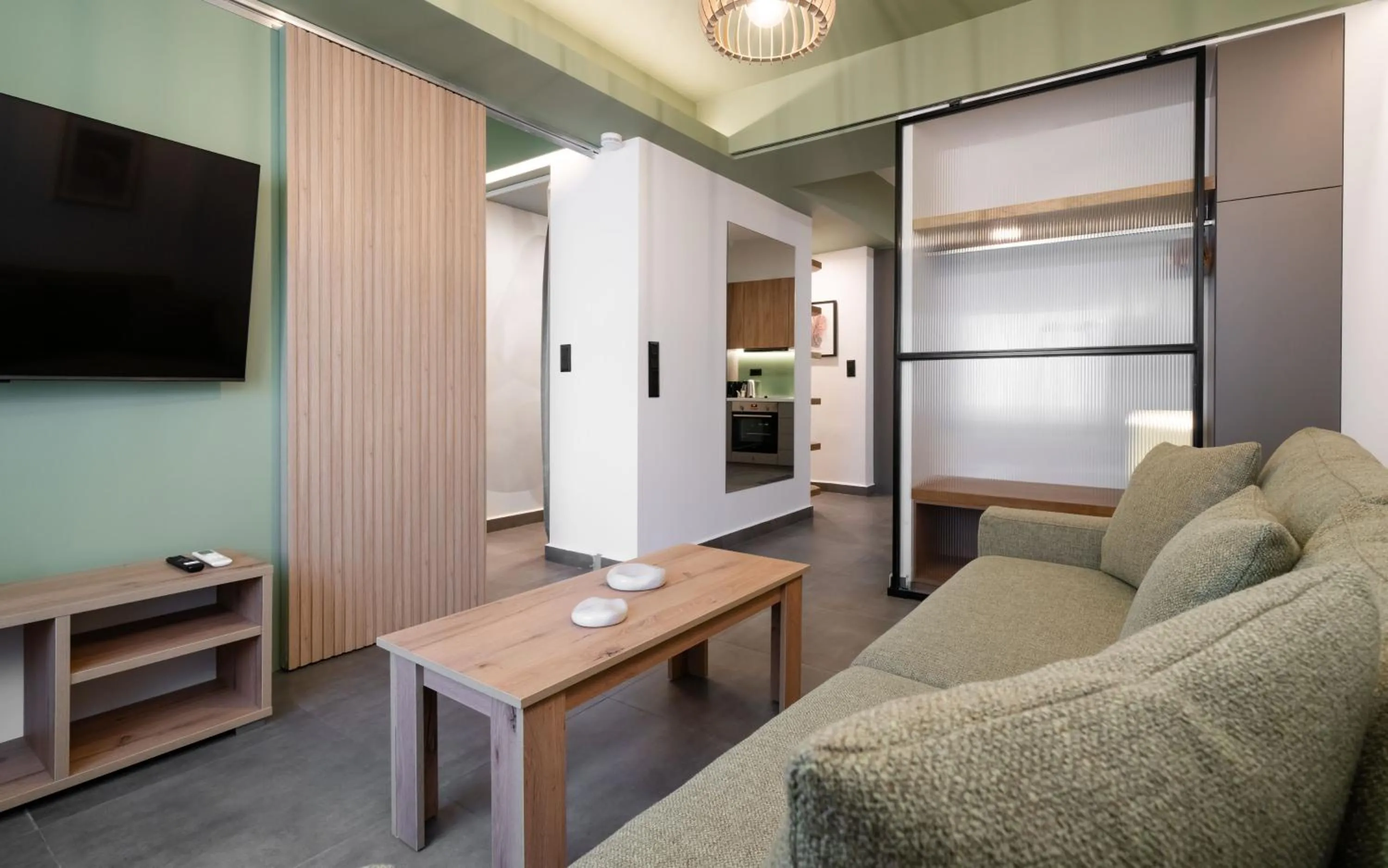 Living room in Evripidou Suites