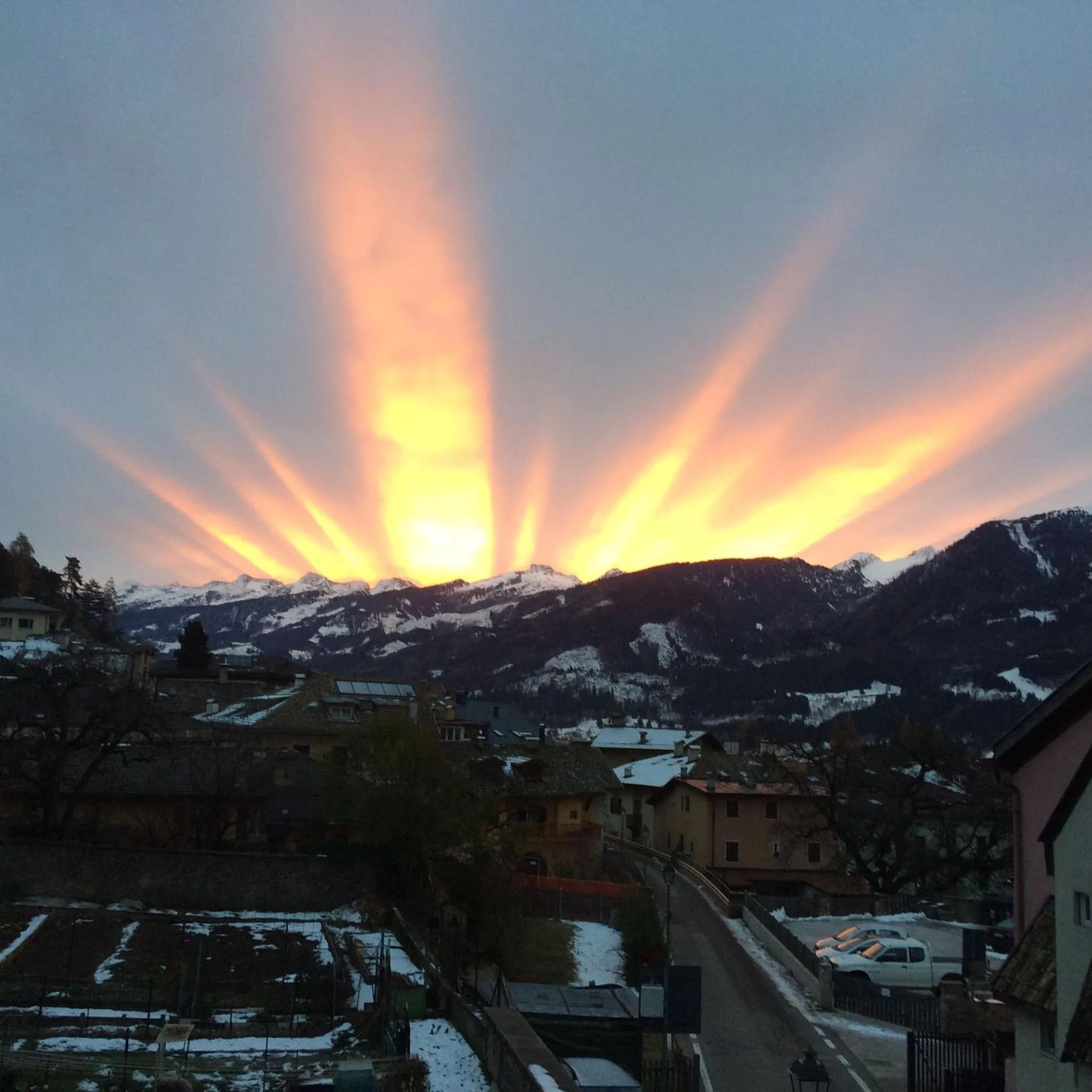 Sunrise in Hotel Garnì Salvanel