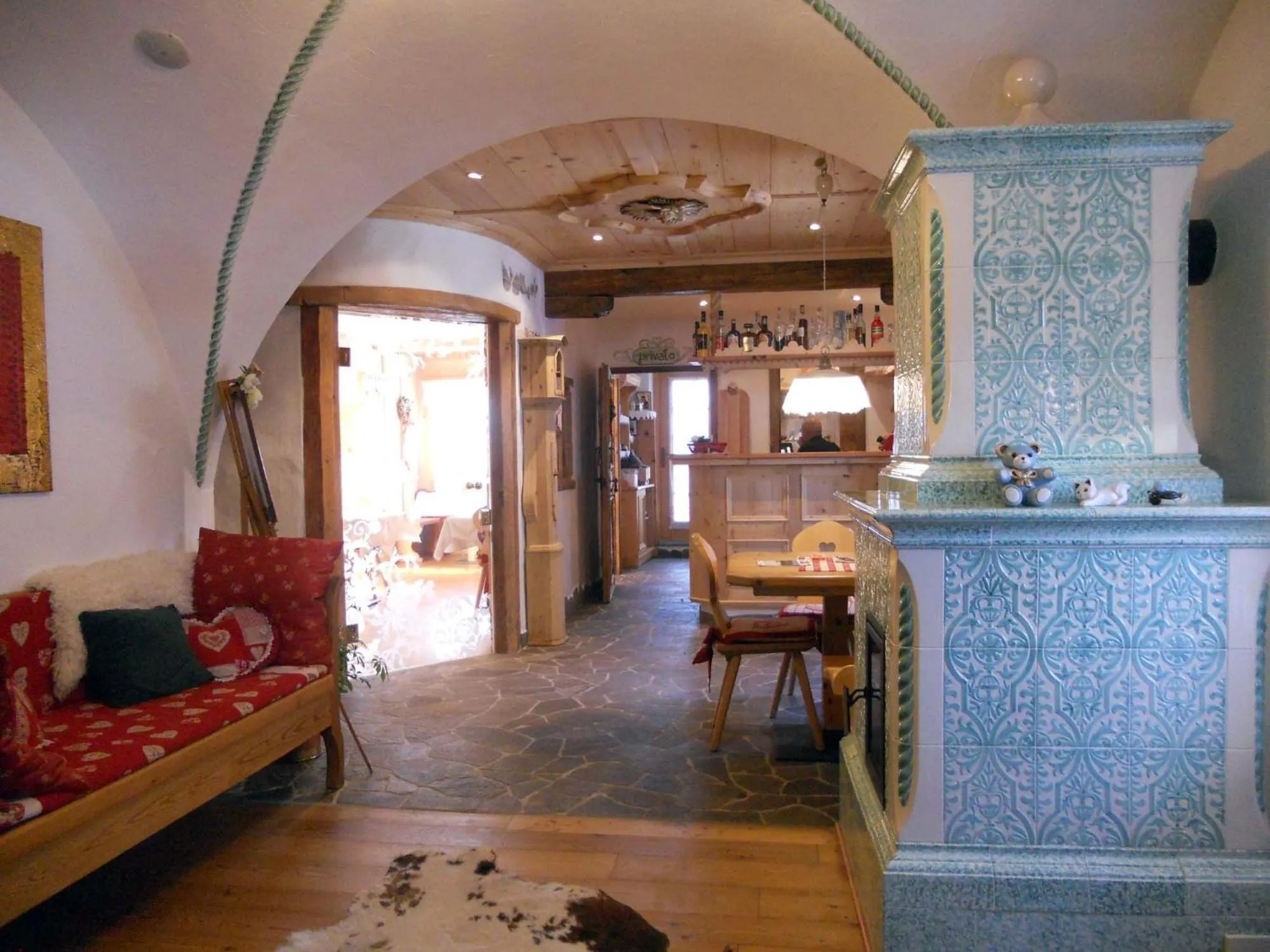 Lobby or reception in Hotel Garnì Salvanel