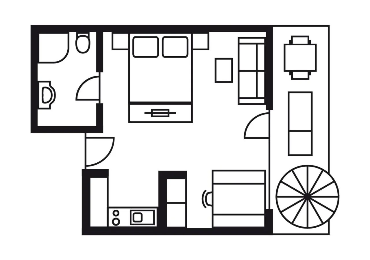 Floor plan in Andreas Hofer