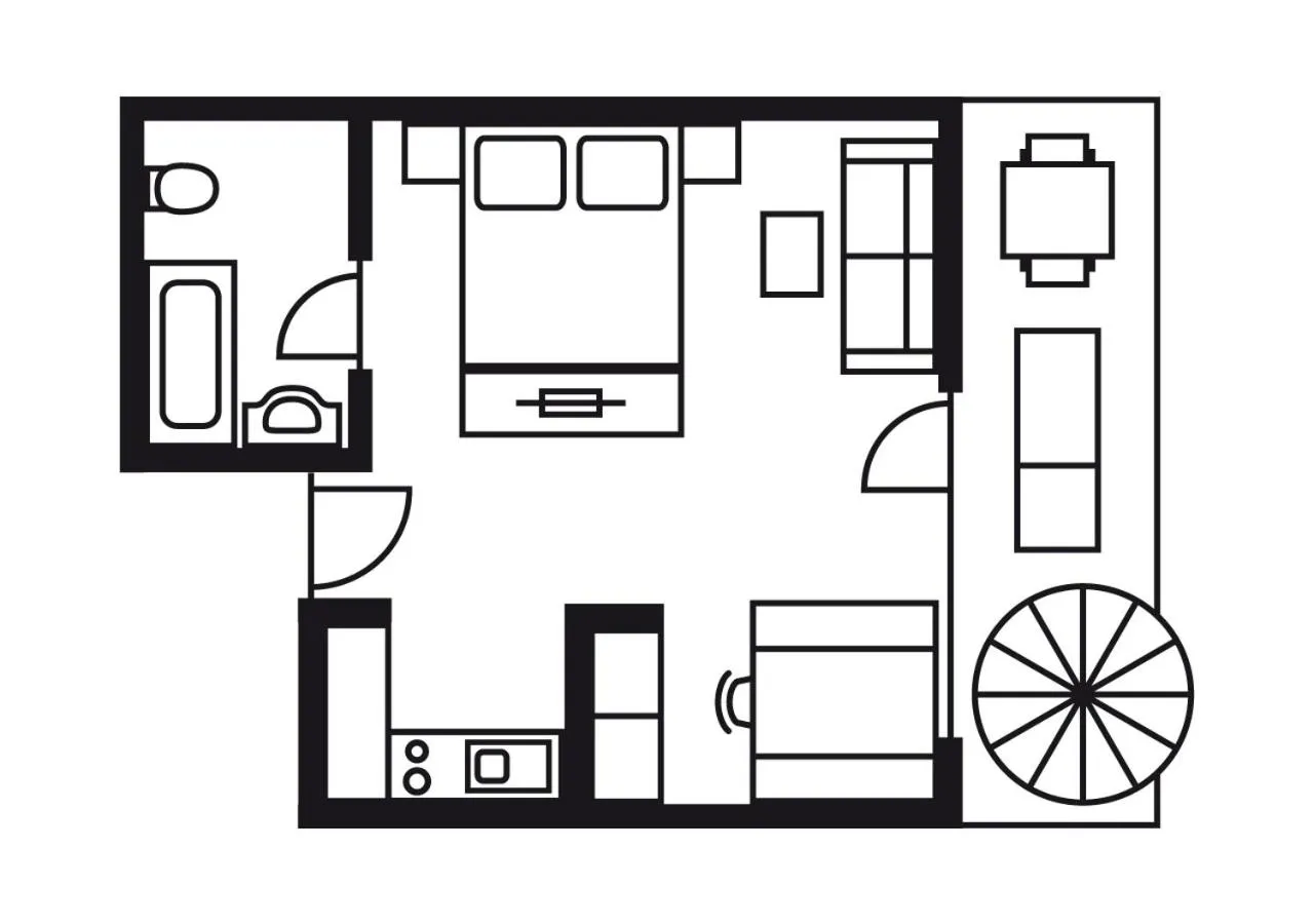 Floor plan in Andreas Hofer