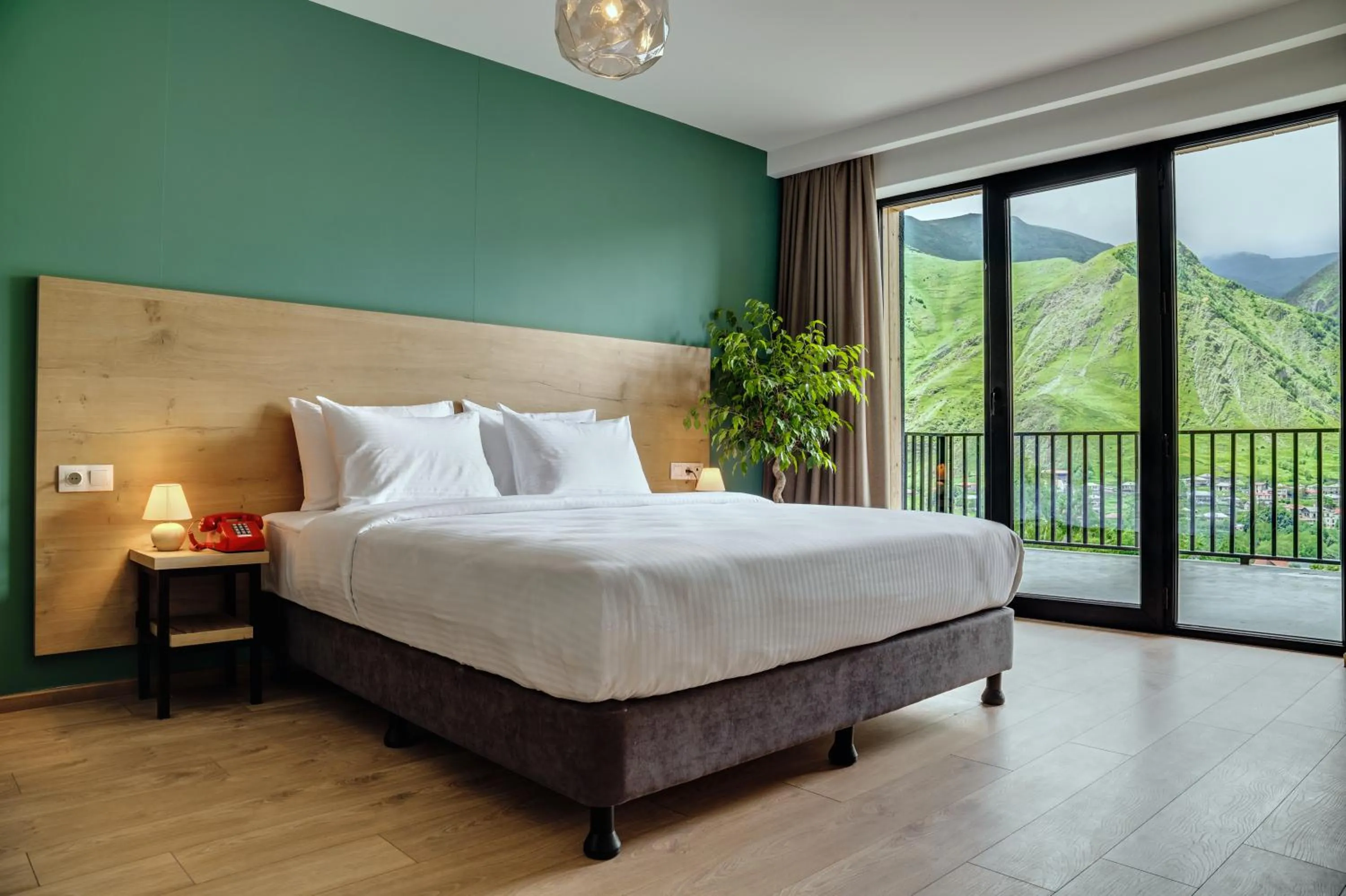 Bed in Intourist Kazbegi