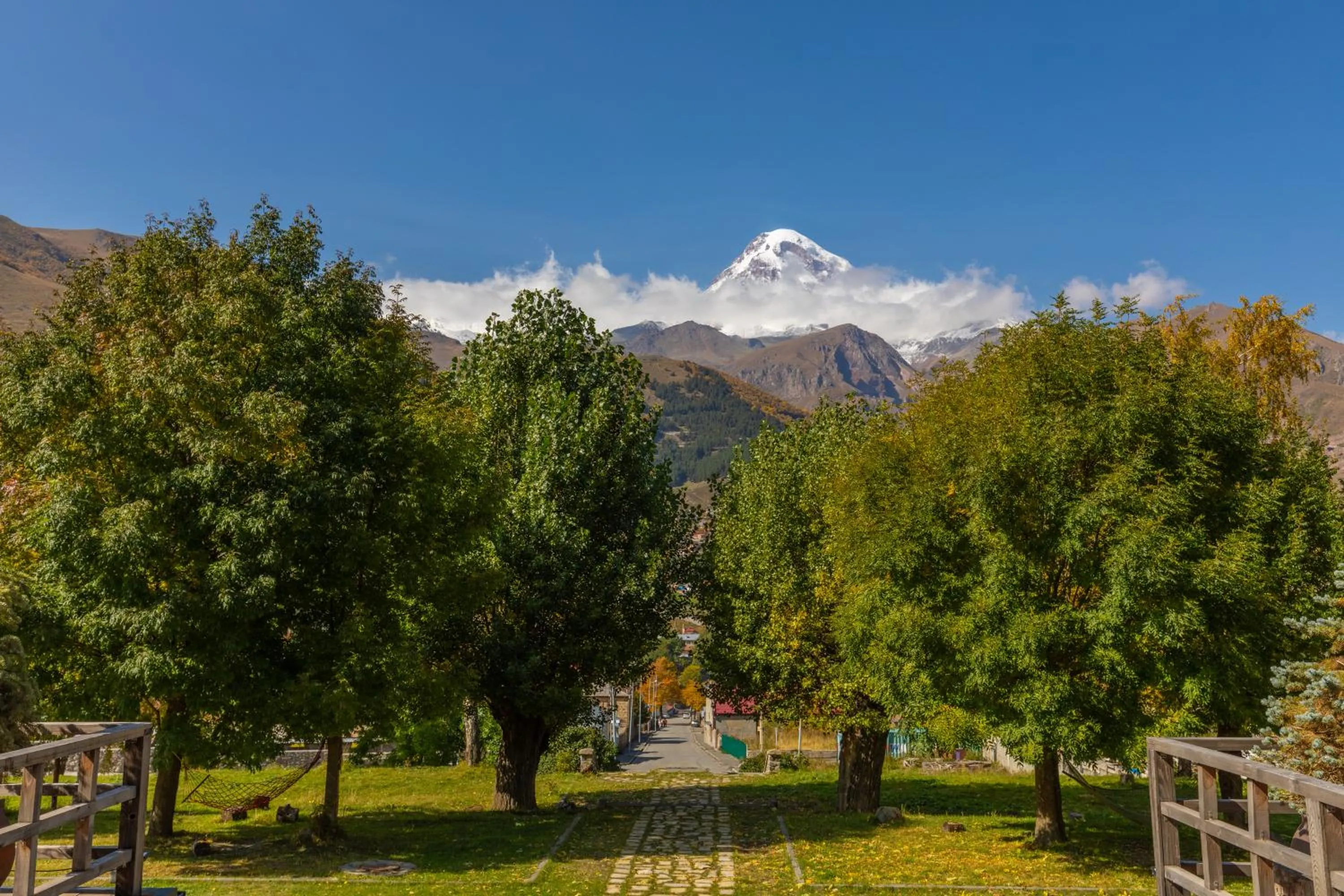Garden in Intourist Kazbegi