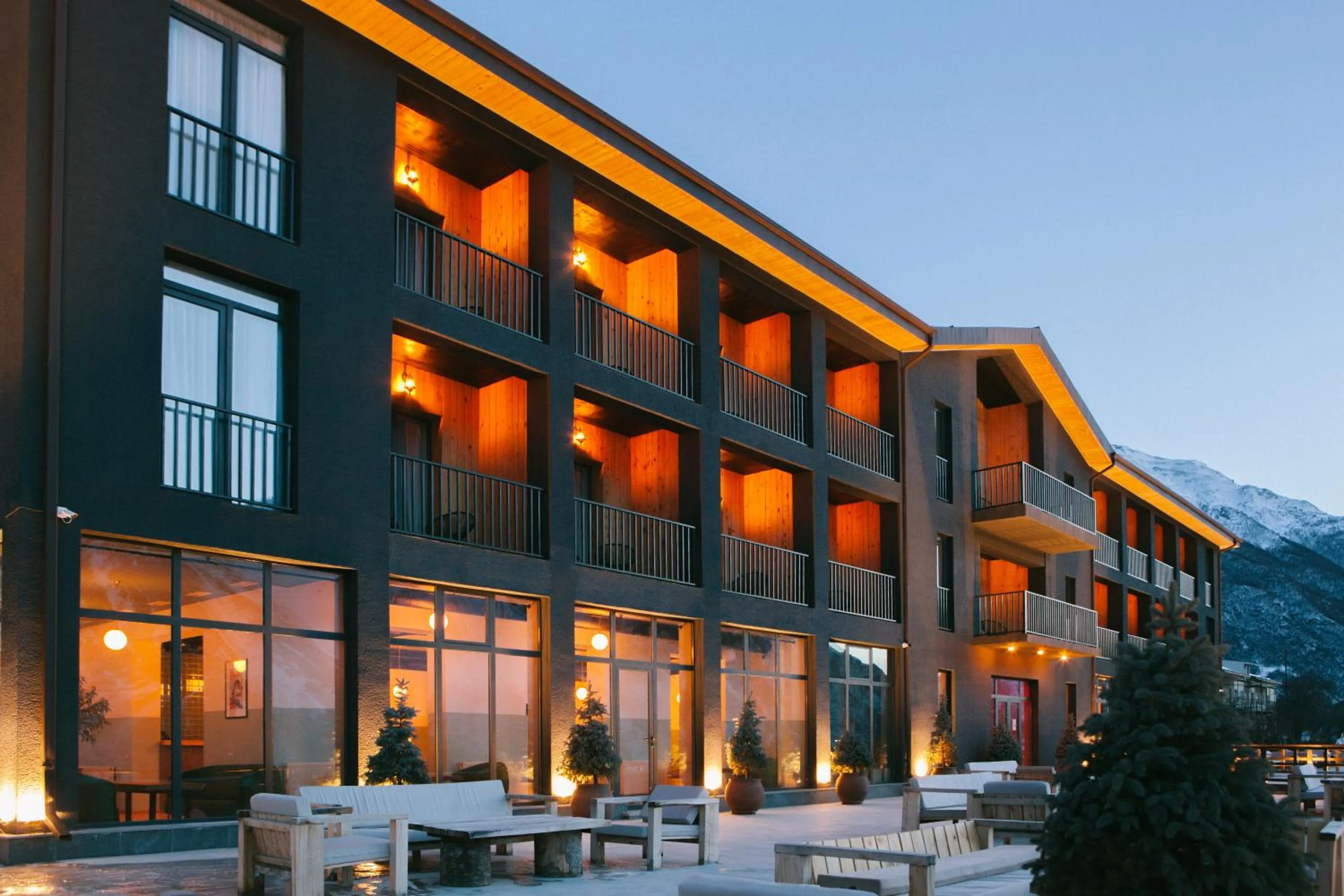 Facade/entrance in Intourist Kazbegi