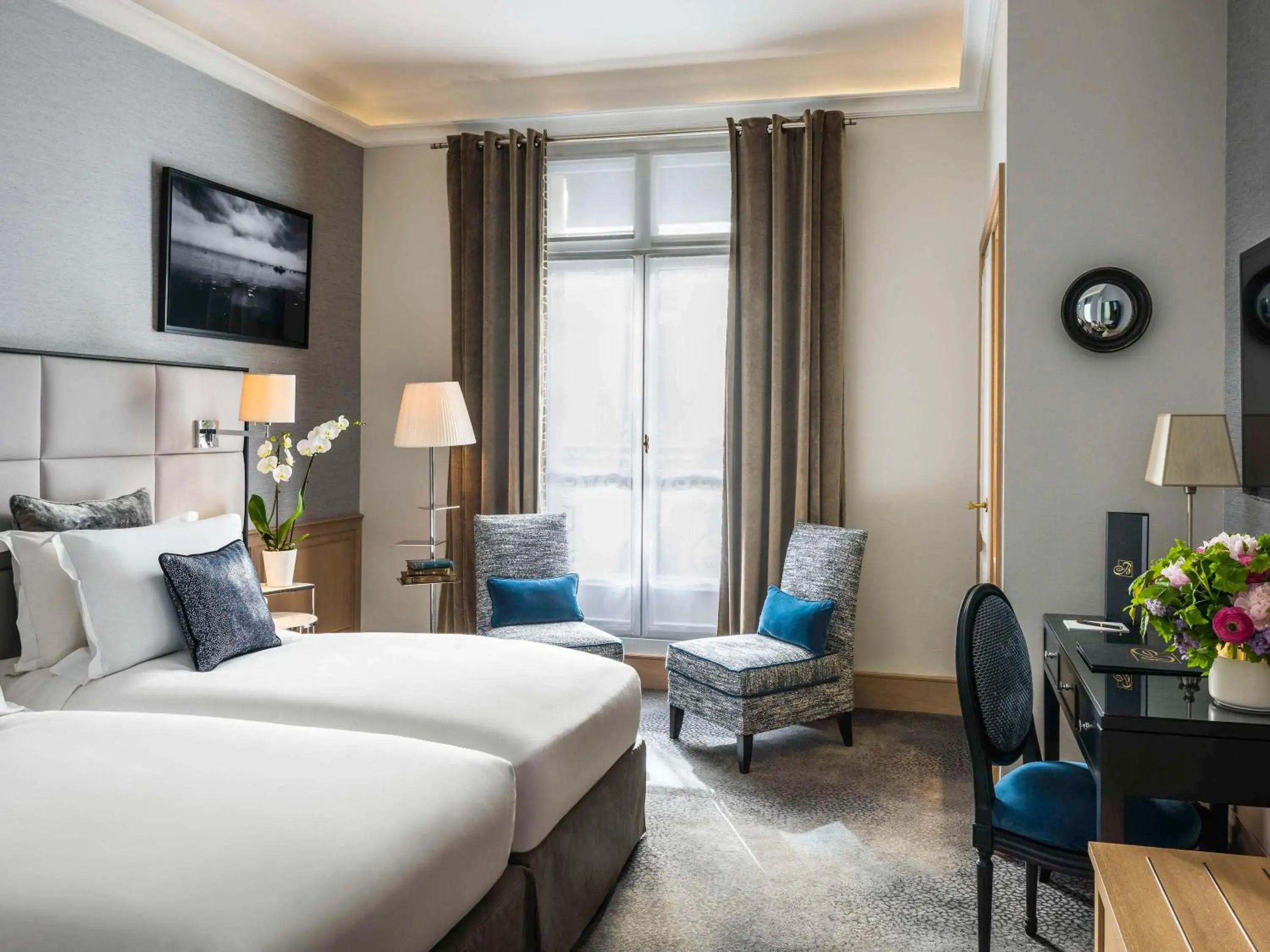 Bedroom, Bed in Sofitel Paris Baltimore Tour Eiffel Bedroom, Bed in Sofitel Paris Baltimore Tour Eiffel
