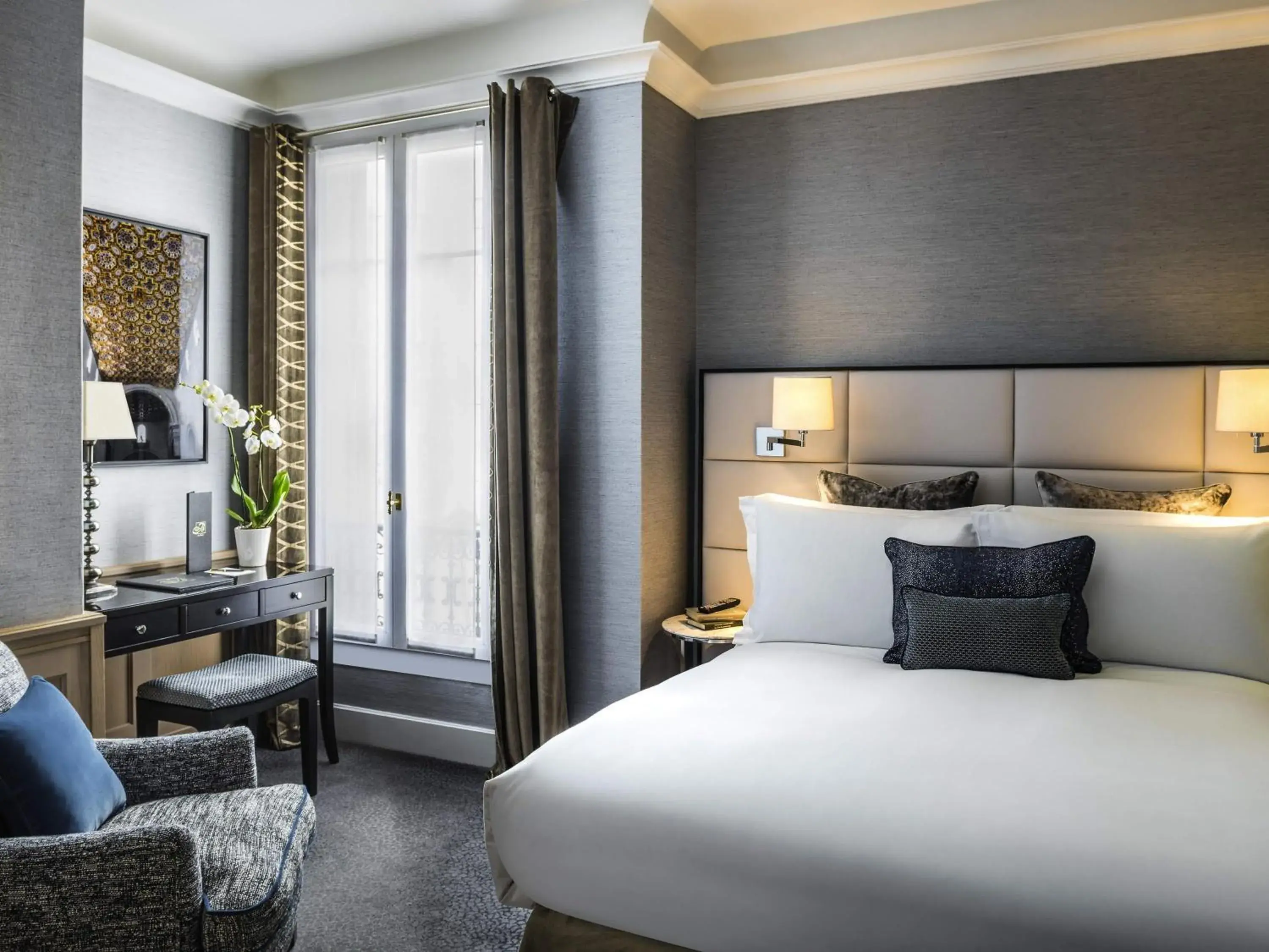 Bedroom, Bed in Sofitel Paris Baltimore Tour Eiffel Bedroom, Bed in Sofitel Paris Baltimore Tour Eiffel