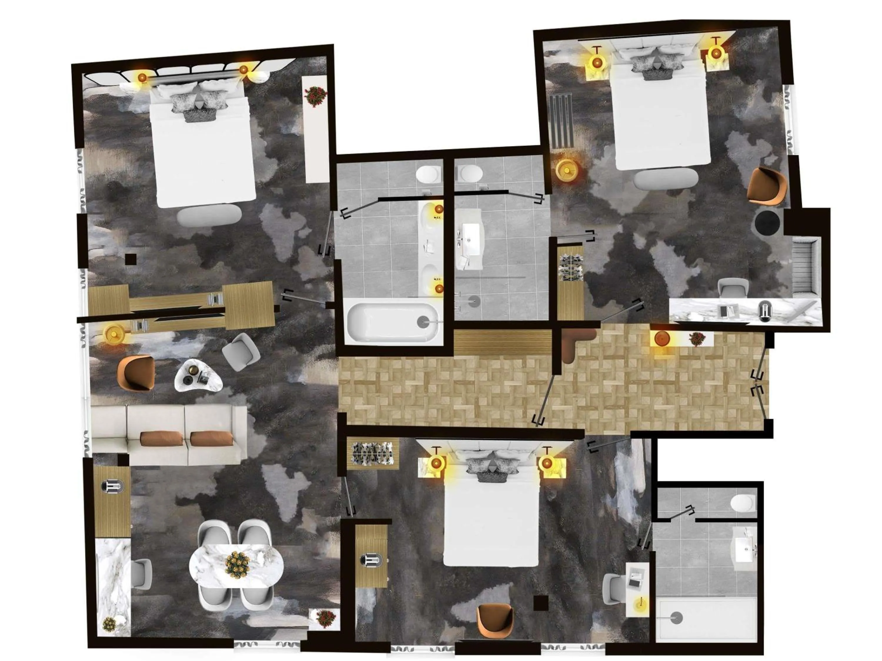 Bedroom in Sofitel Paris Baltimore Tour Eiffel