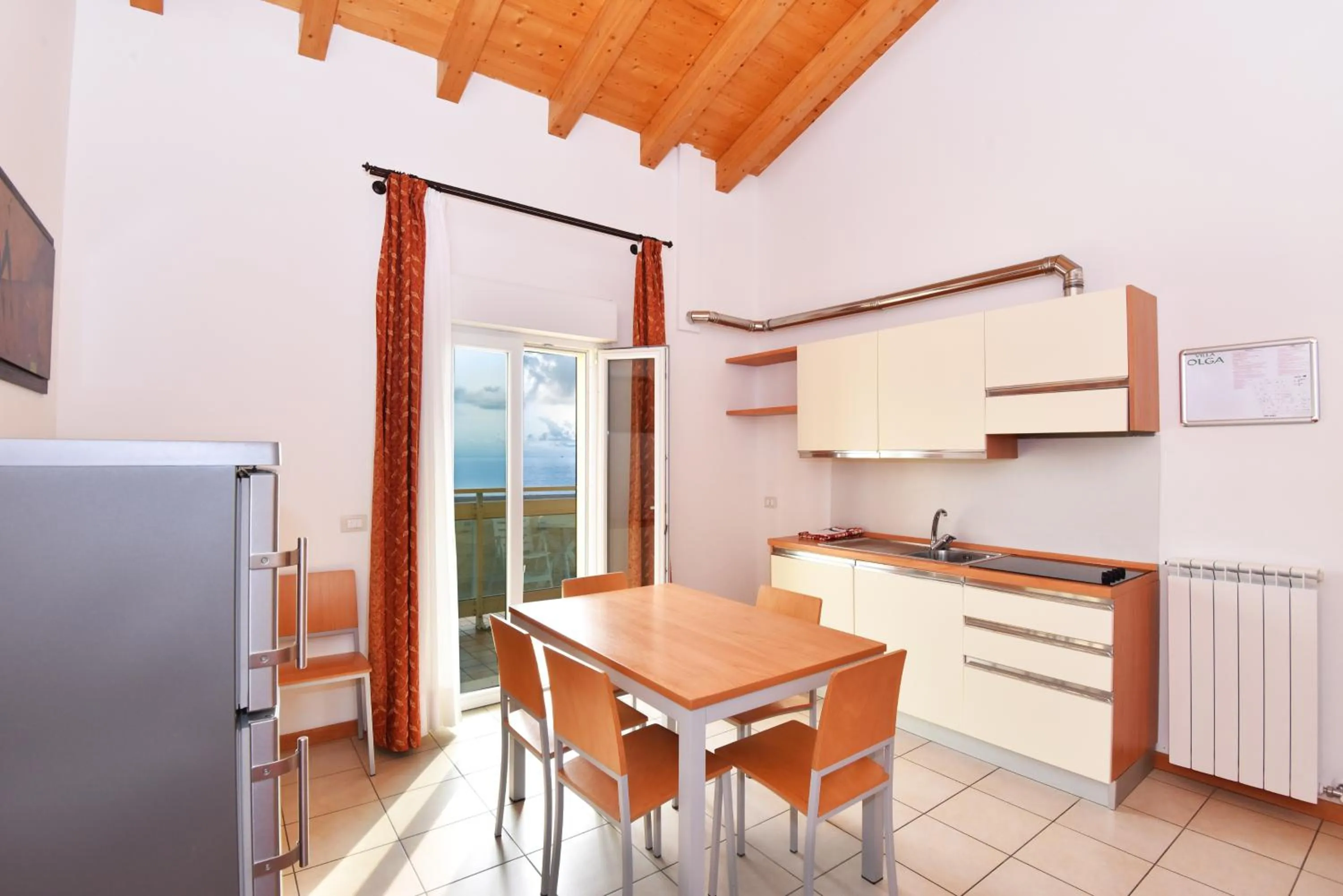 Kitchen or kitchenette in Hotel Villa Olga
