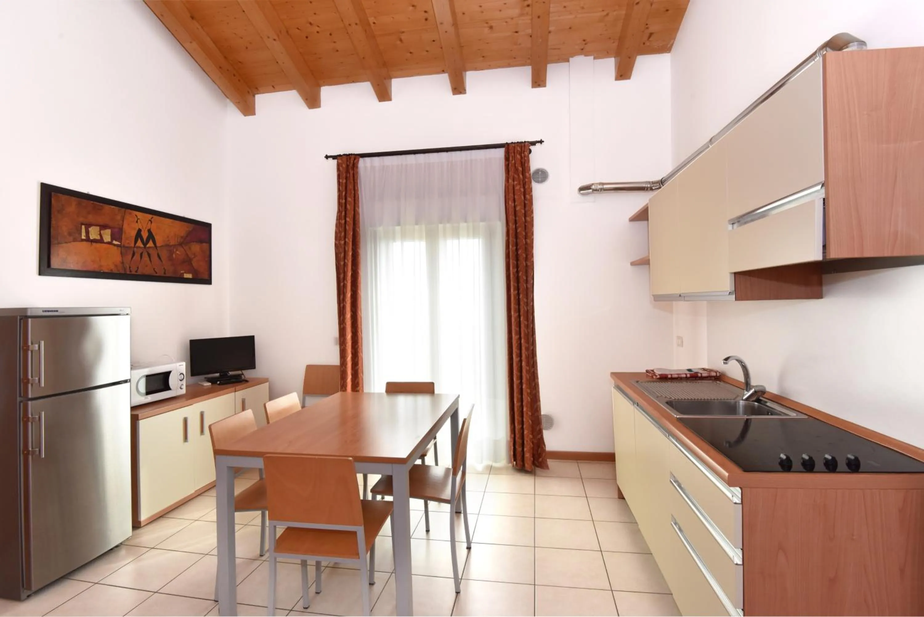 Kitchen or kitchenette in Hotel Villa Olga