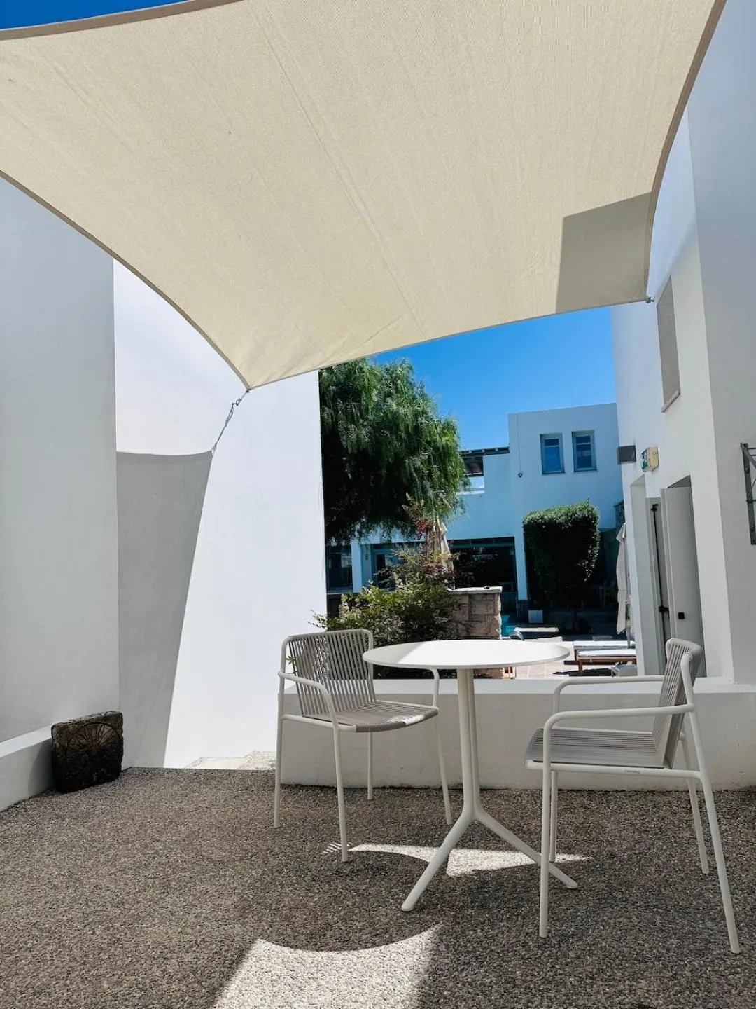 Patio in Skyros Ammos Hotel