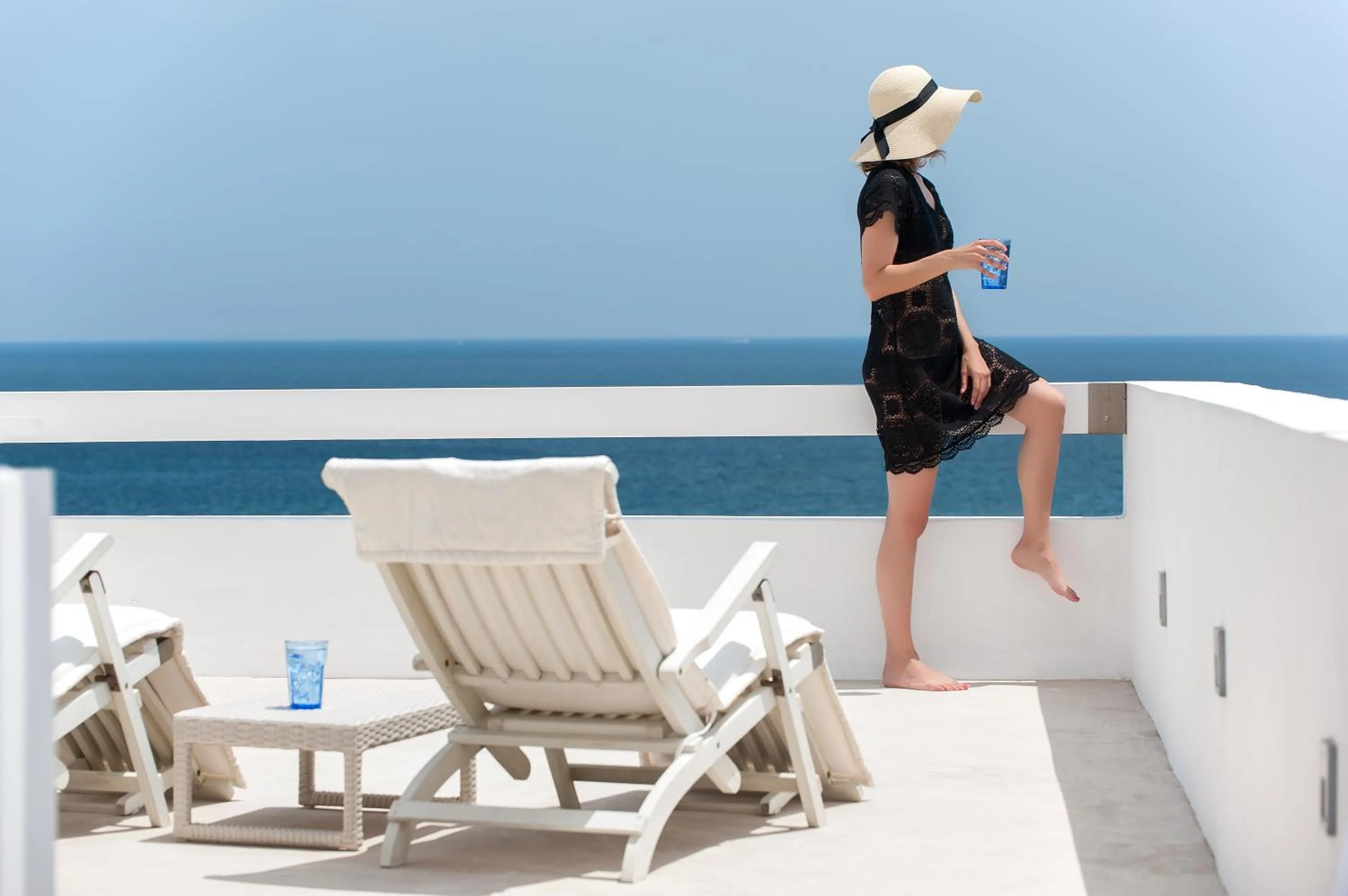 Patio in Skyros Ammos Hotel