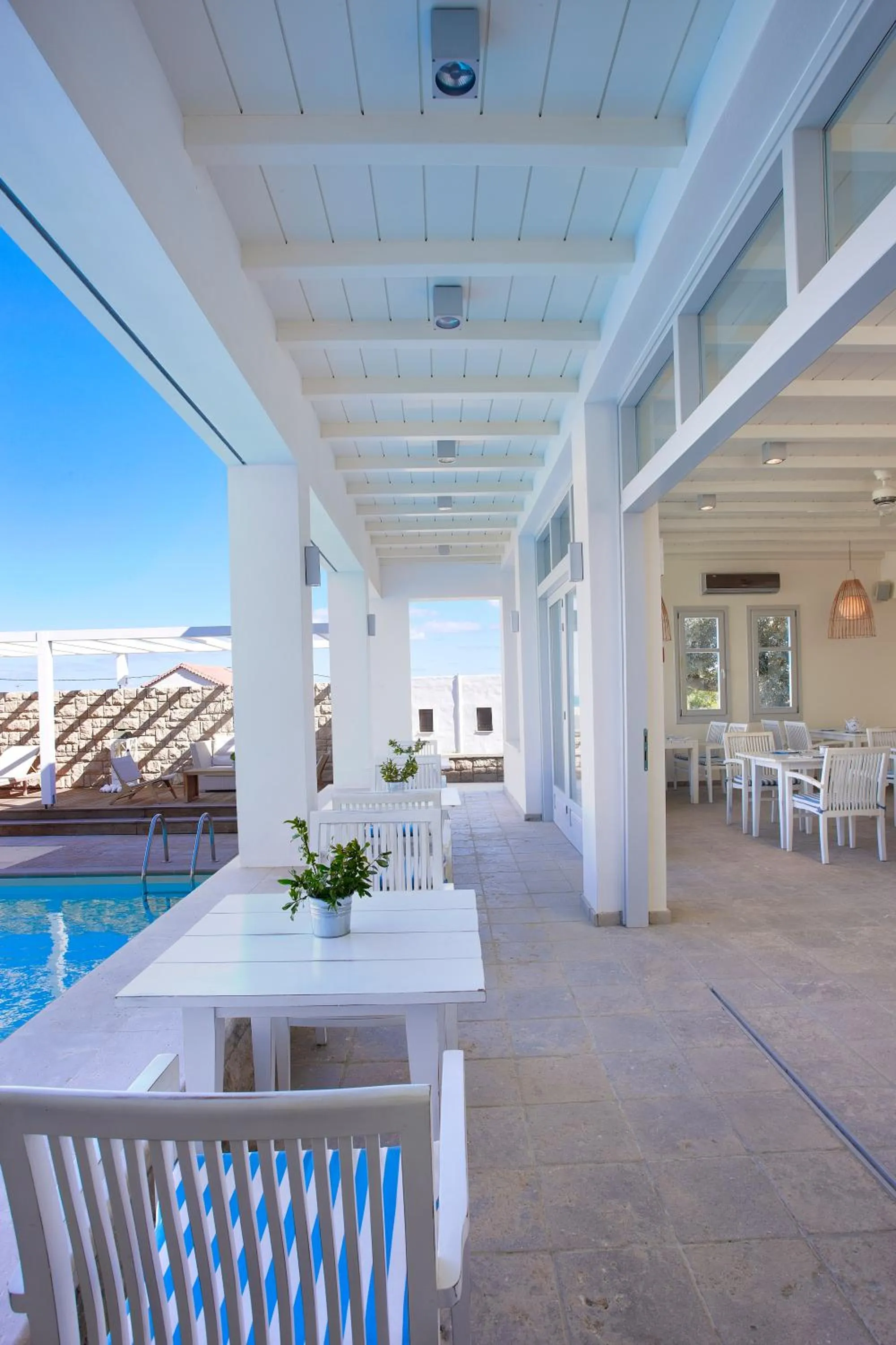 Patio in Skyros Ammos Hotel