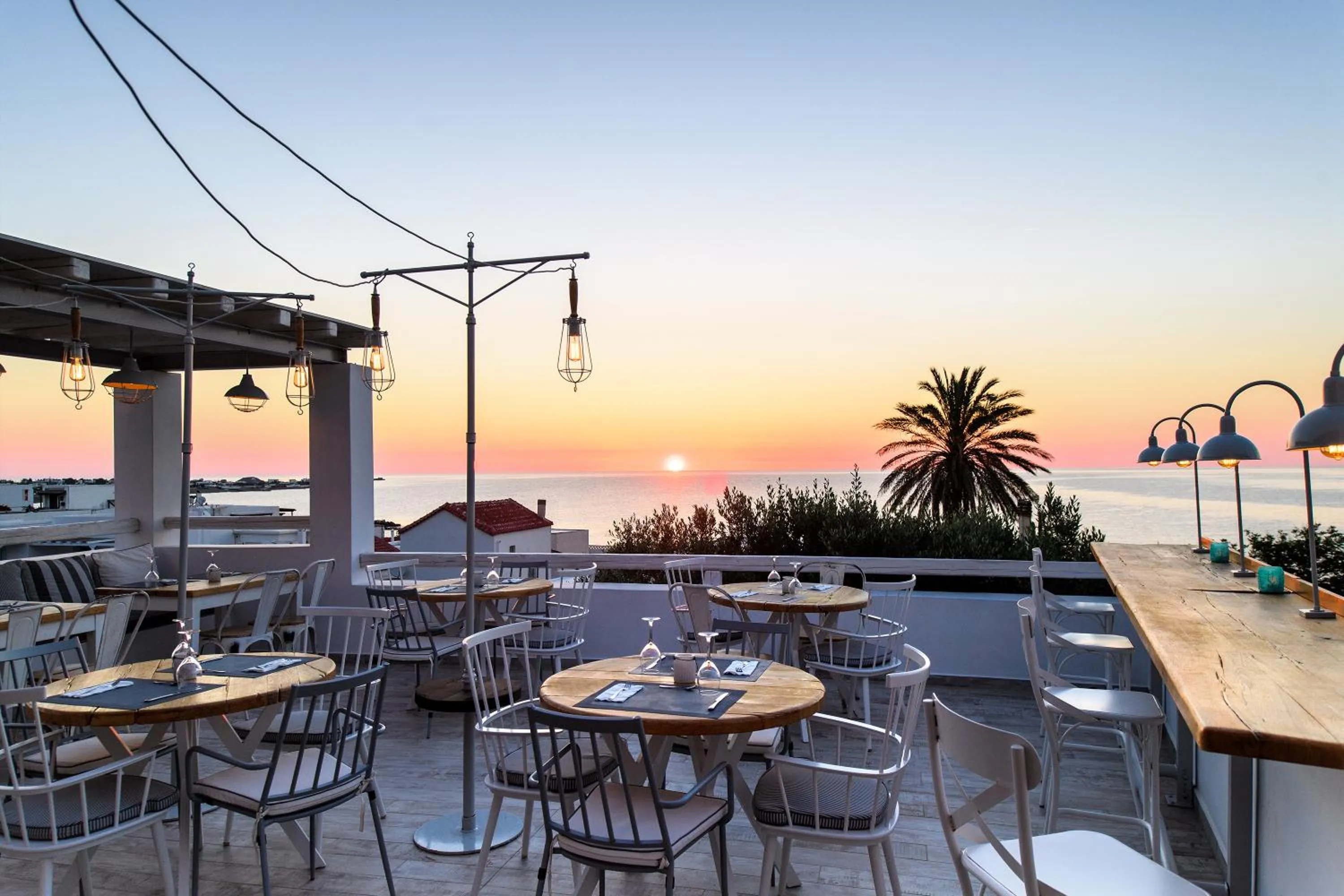 Patio in Skyros Ammos Hotel
