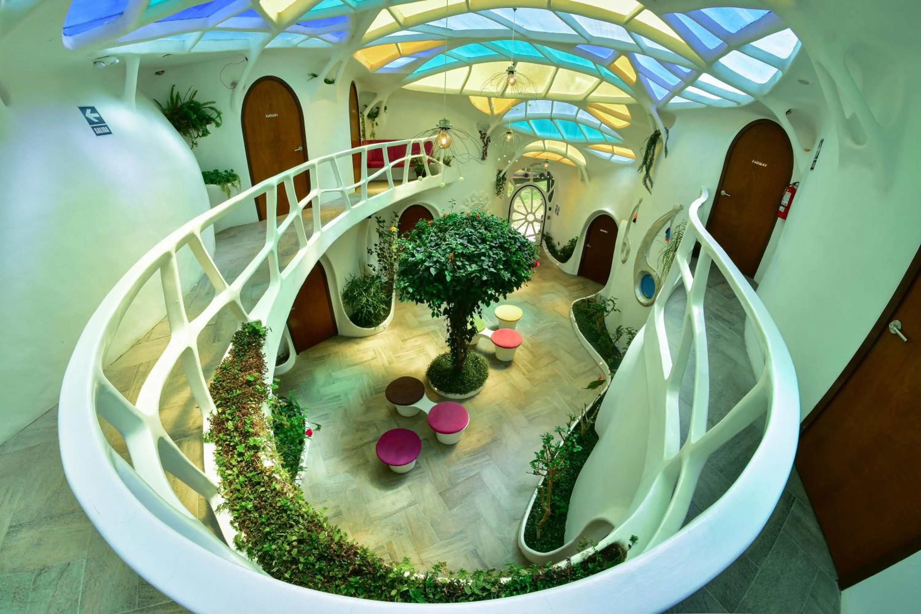 Inner courtyard view in Wifala Harmony Hotel
