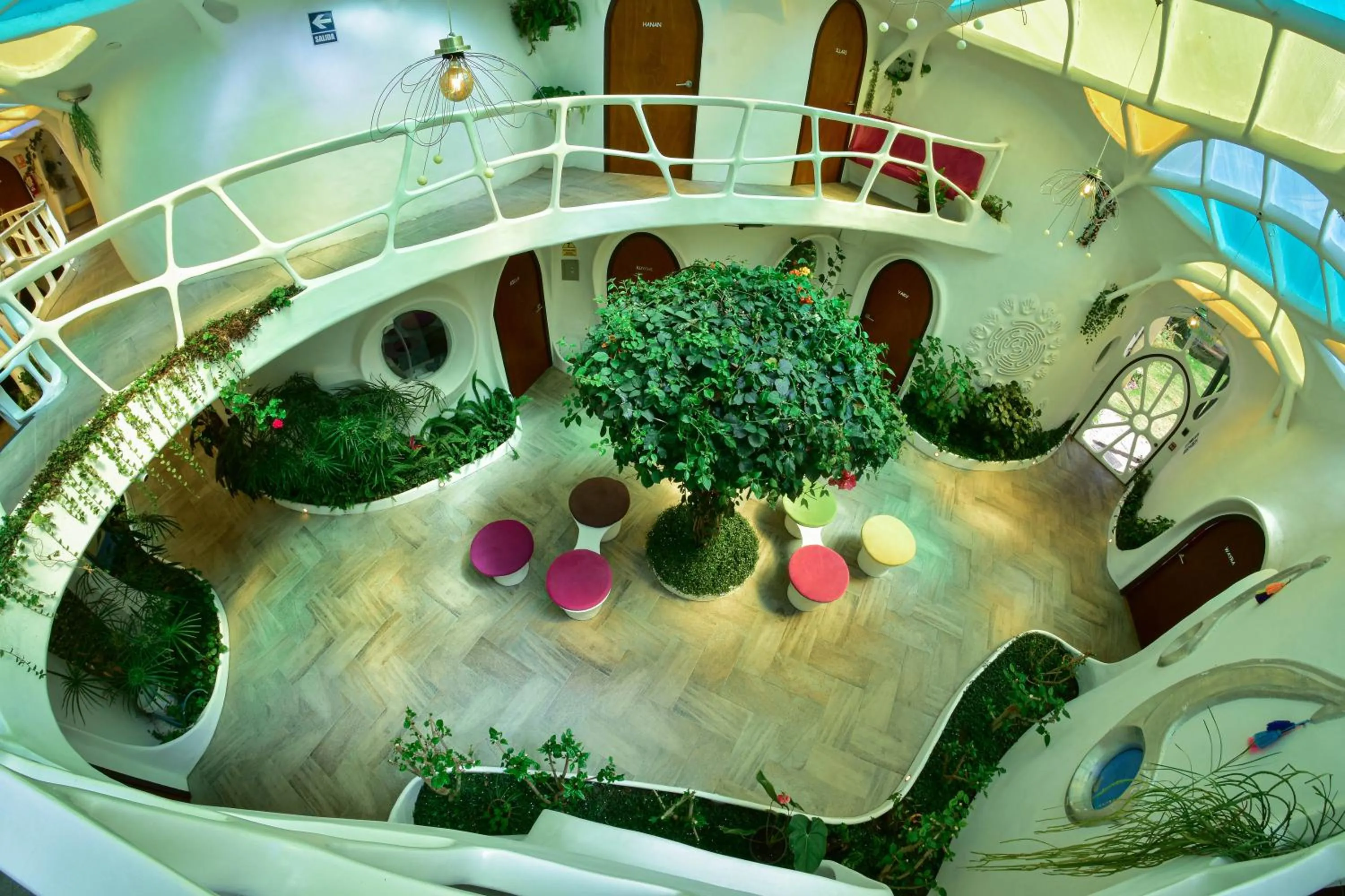 Inner courtyard view in Wifala Harmony Hotel