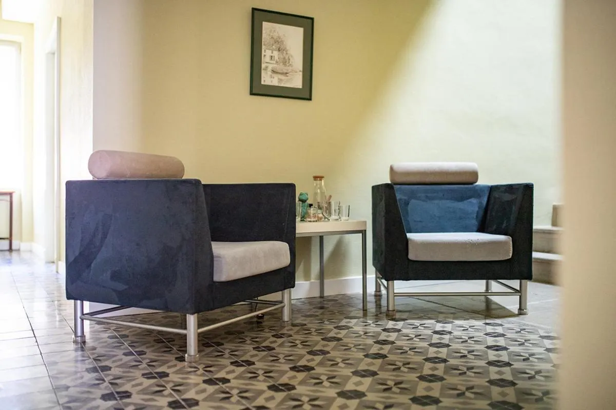 Seating area in L'écrin de l'Orb