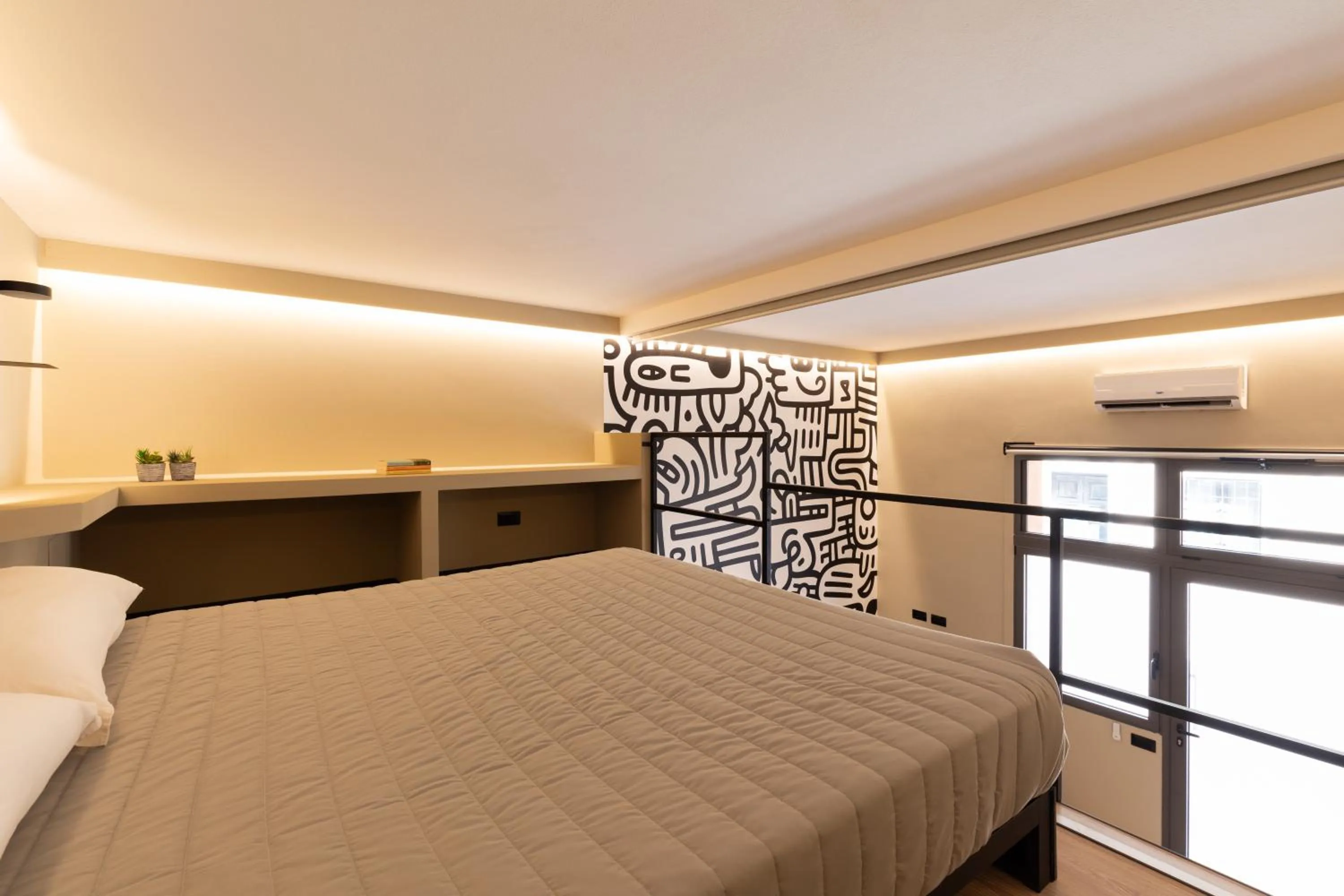 Bedroom, Bed in OlbiaLoft