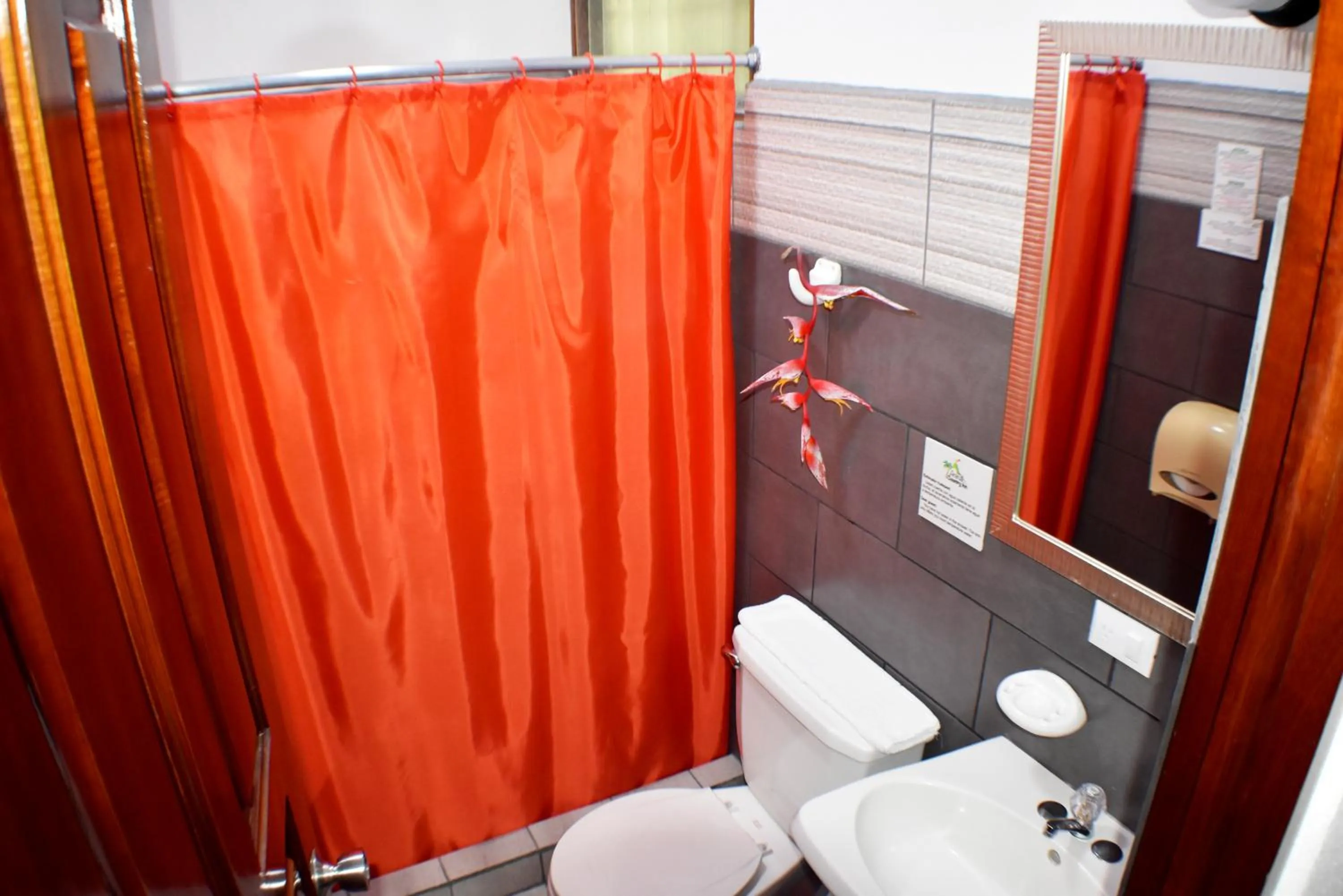 Shower in Hotel Arenal Country Inn