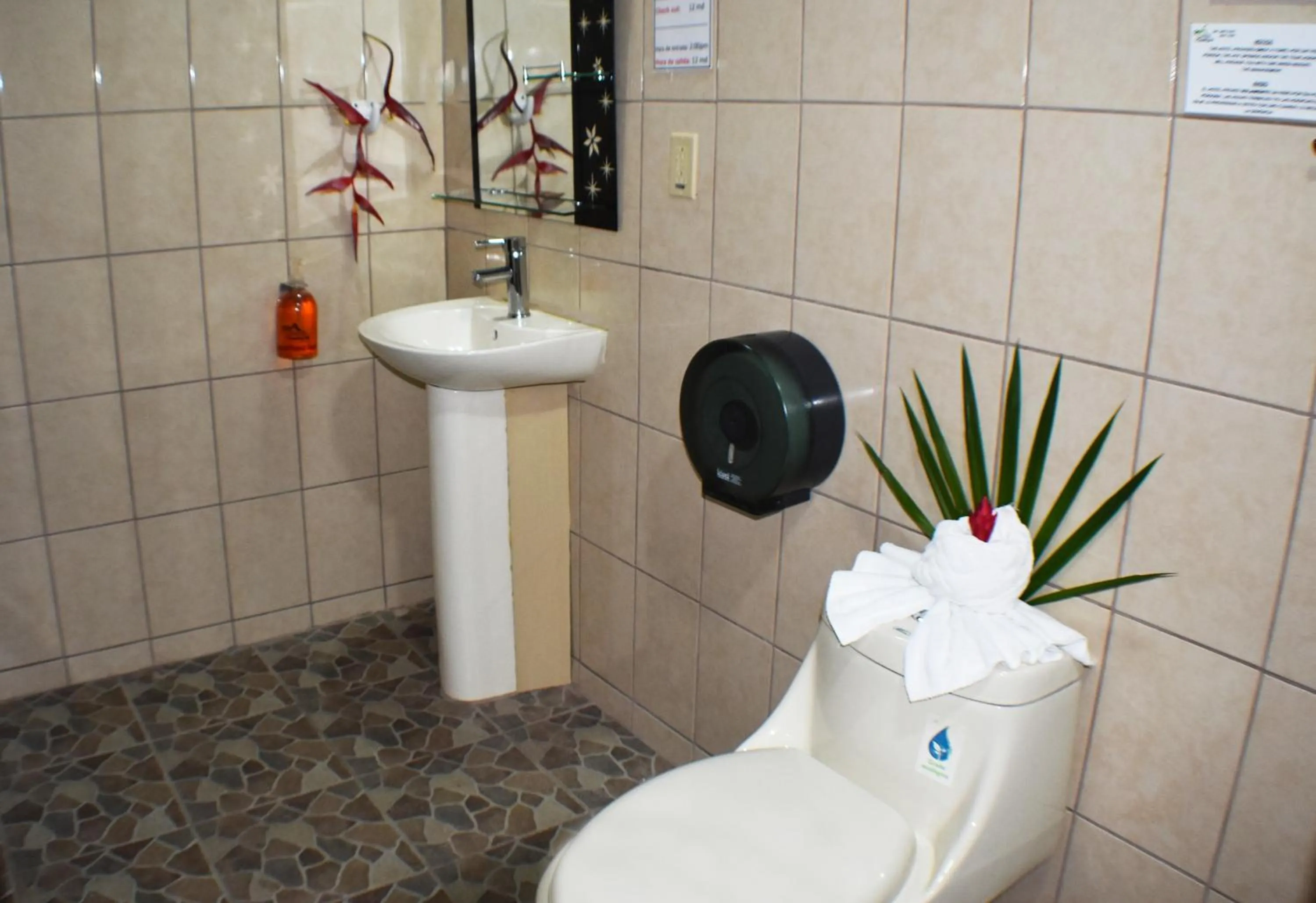 Shower in Hotel Arenal Country Inn