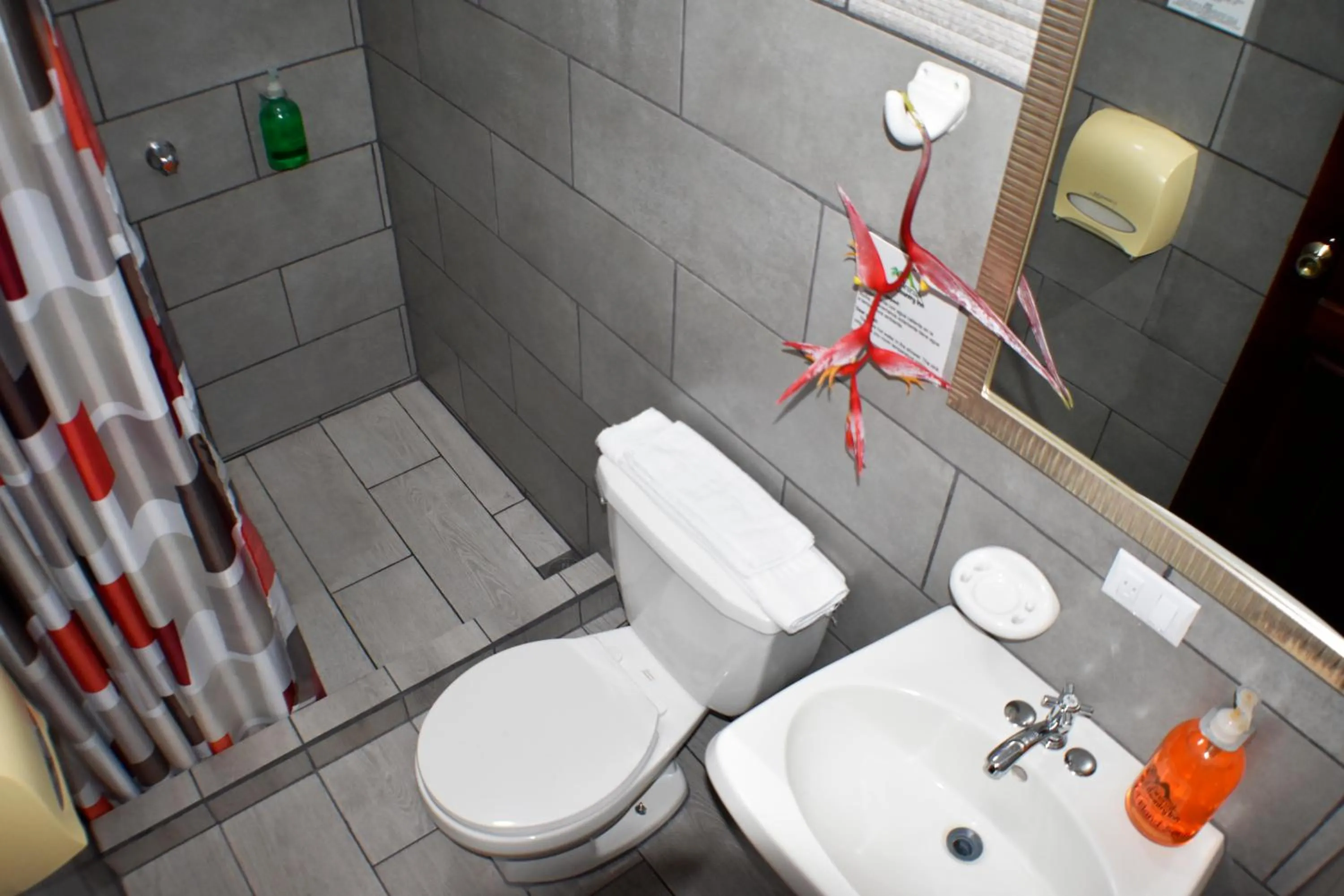 Shower in Hotel Arenal Country Inn