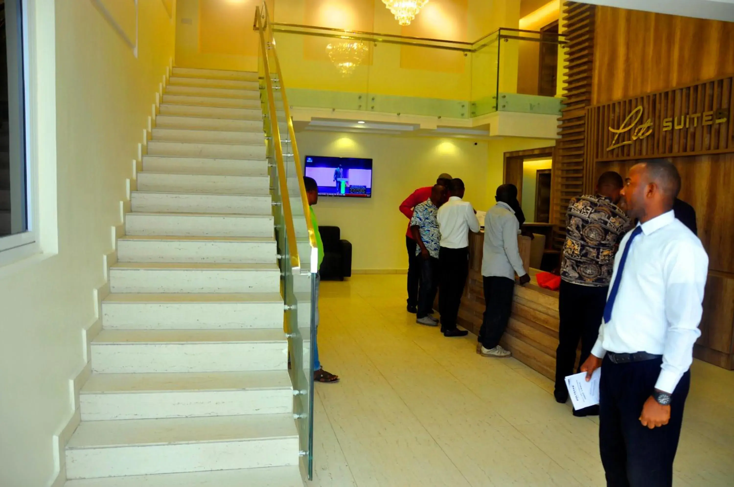 Lobby or reception in Lit Suites Lobby or reception in Lit Suites