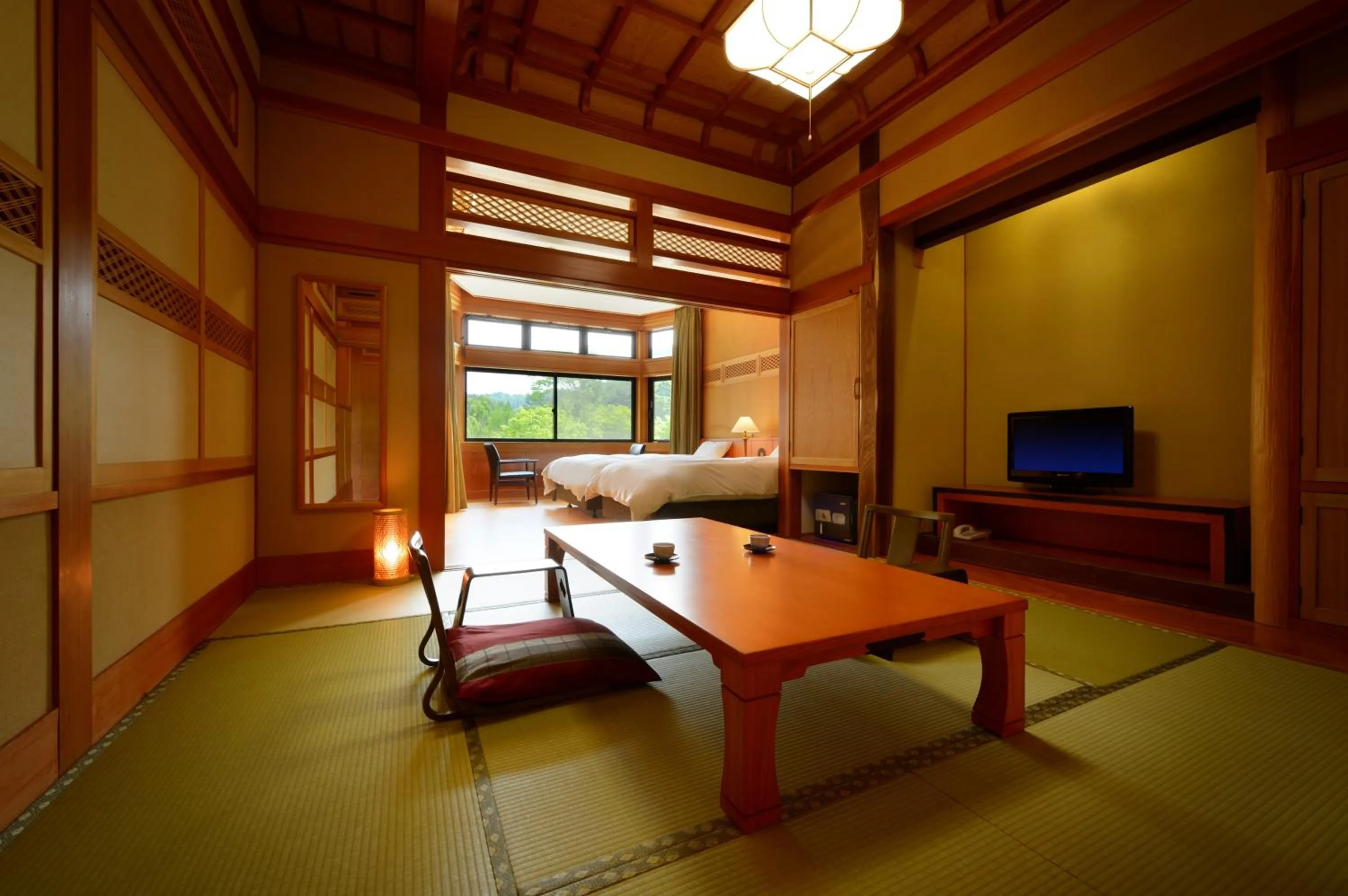 Photo of the whole room, Bed in Yukaen