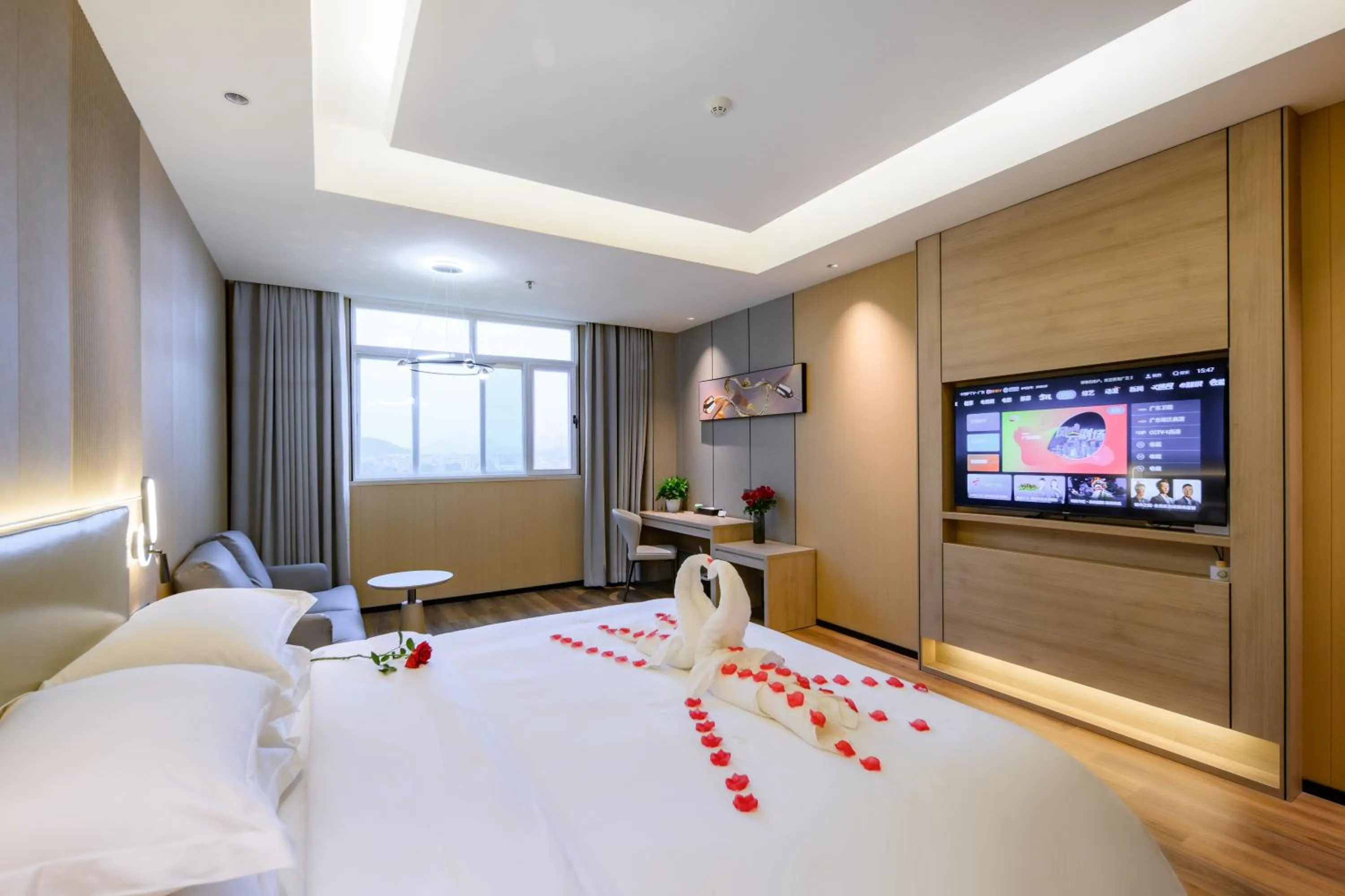 Bed in Shanshui S Hotel